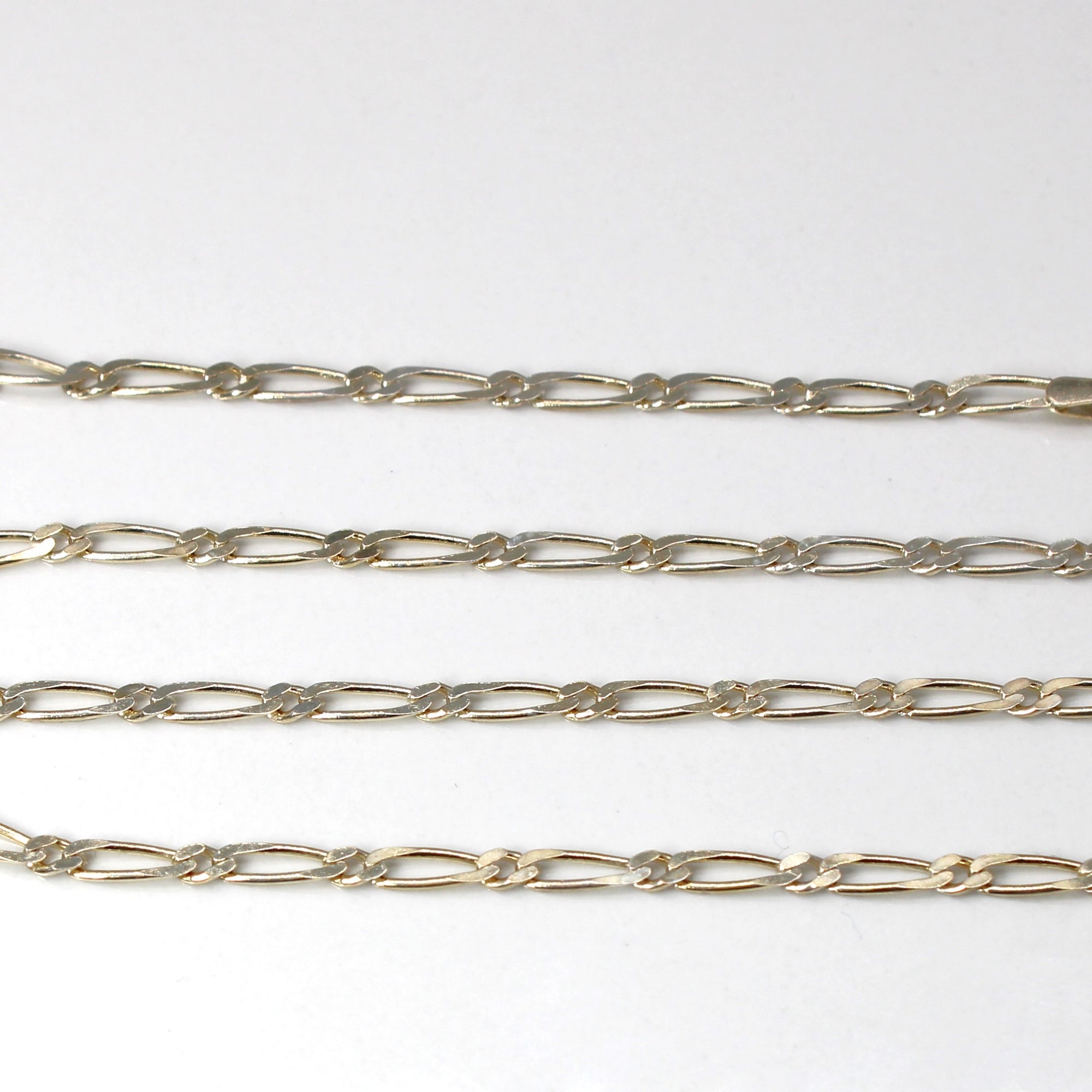 Yellow Gold Figaro Link Chain | 18