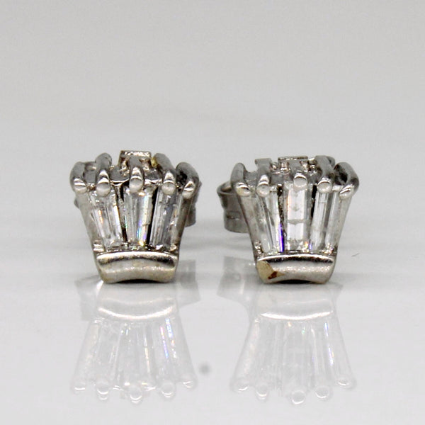 Baguette Diamond Earrings | 0.09ctw |