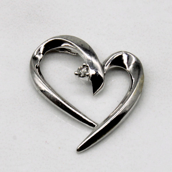 Diamond Heart Pendant | 0.01ct |
