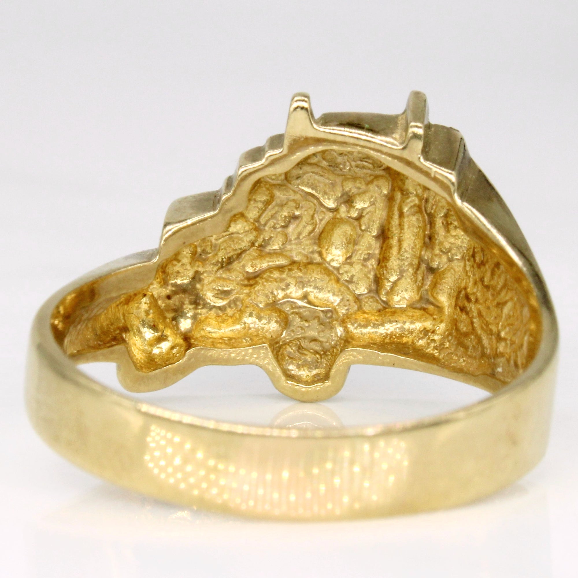 10k Yellow Gold Big Rig Ring | SZ 11.25 |