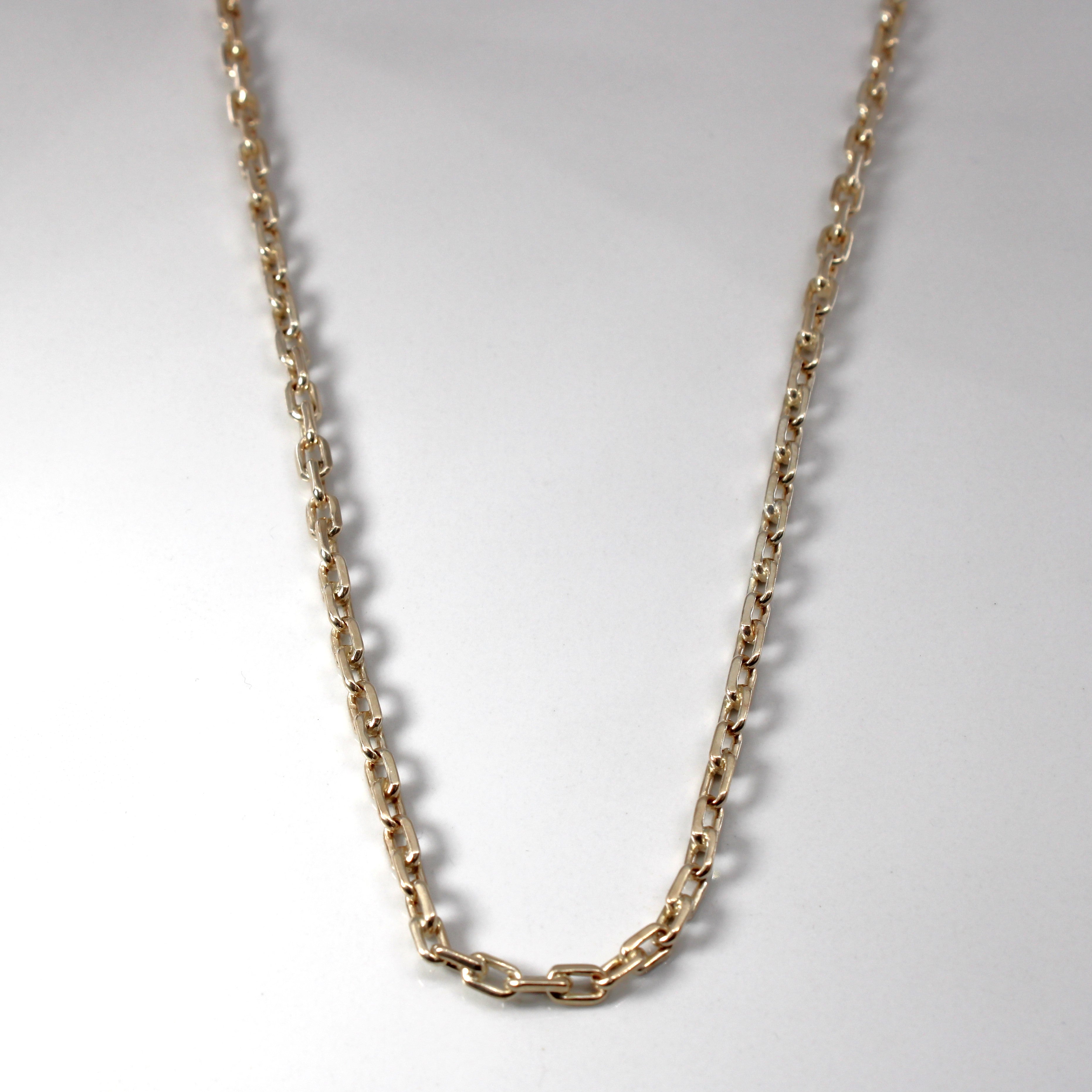 Antique 14k Light Yellow Gold Cable Chain | 16" |