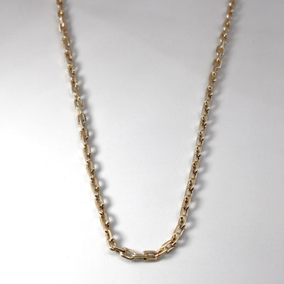 Antique 14k Light Yellow Gold Cable Chain | 16