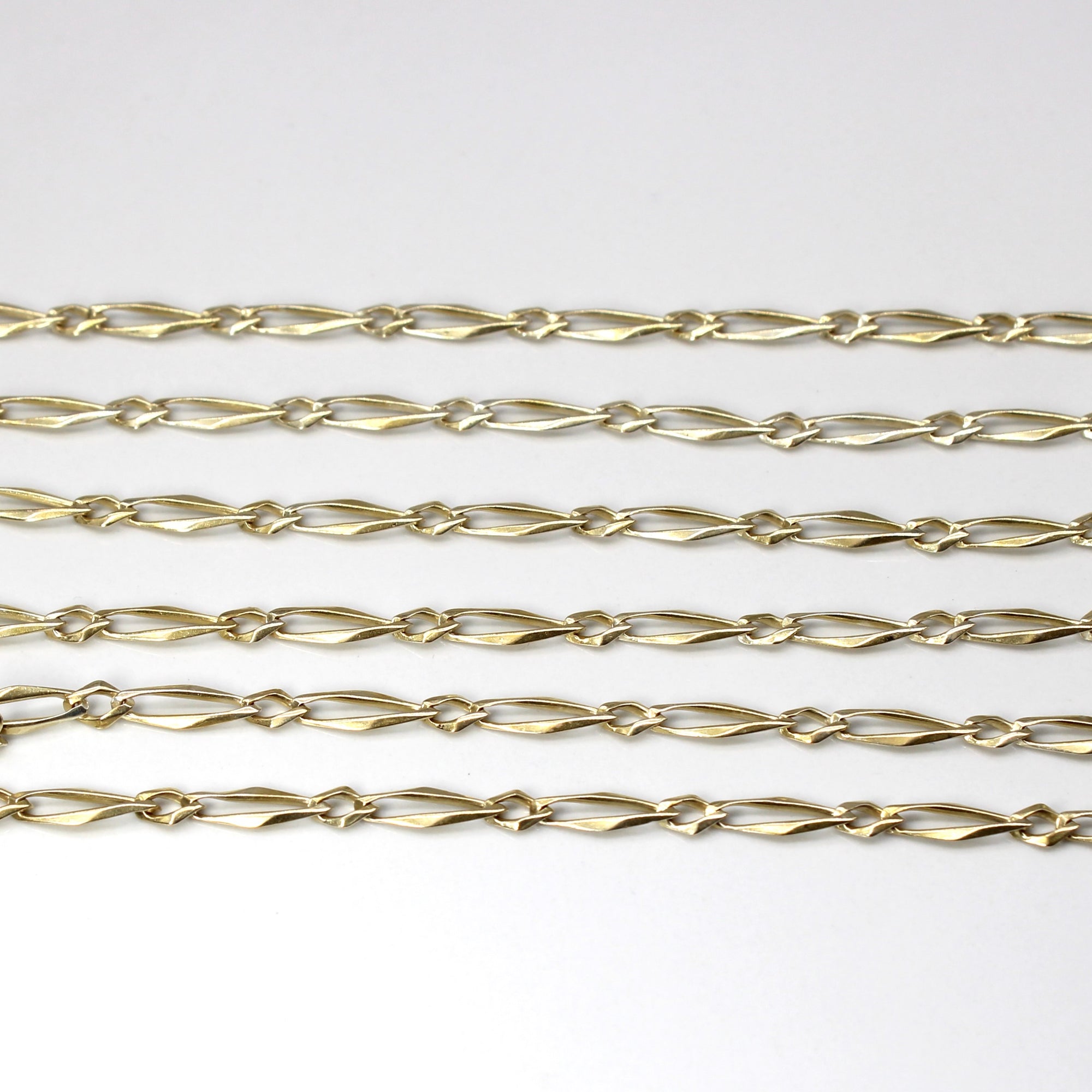 Elongated Link Yellow Gold Cable Chain | 64