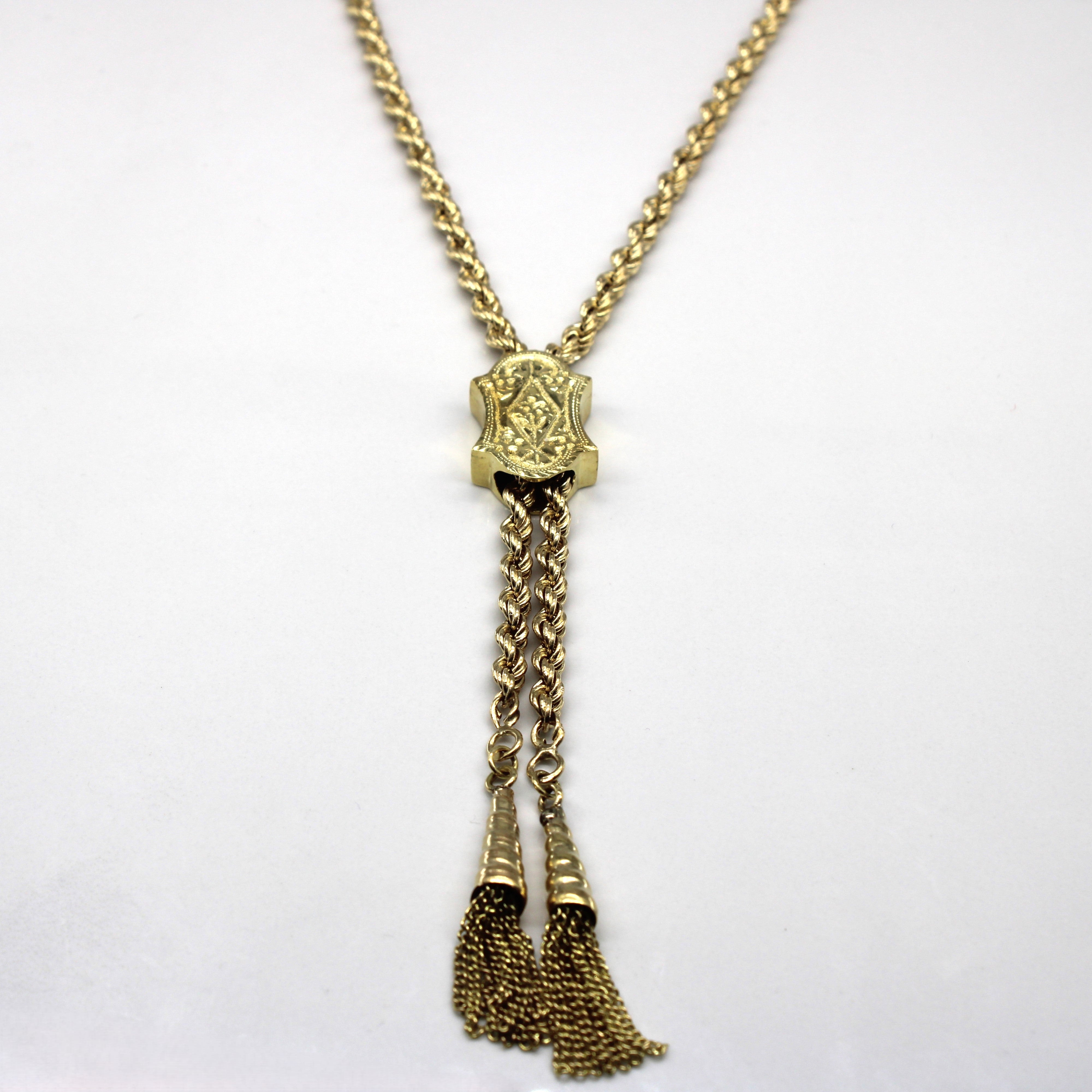 Lariat Rope Chain Necklace | 26"|