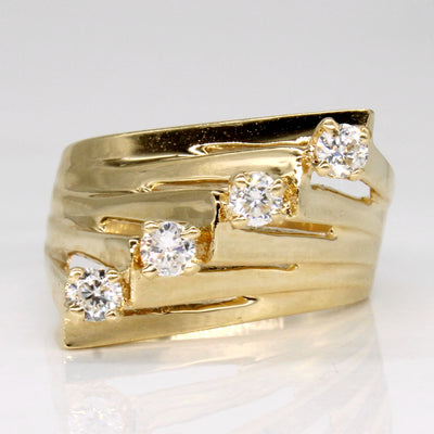 Diamond Cocktail 14k Ring | 0.30ctw | SZ 6.25 |