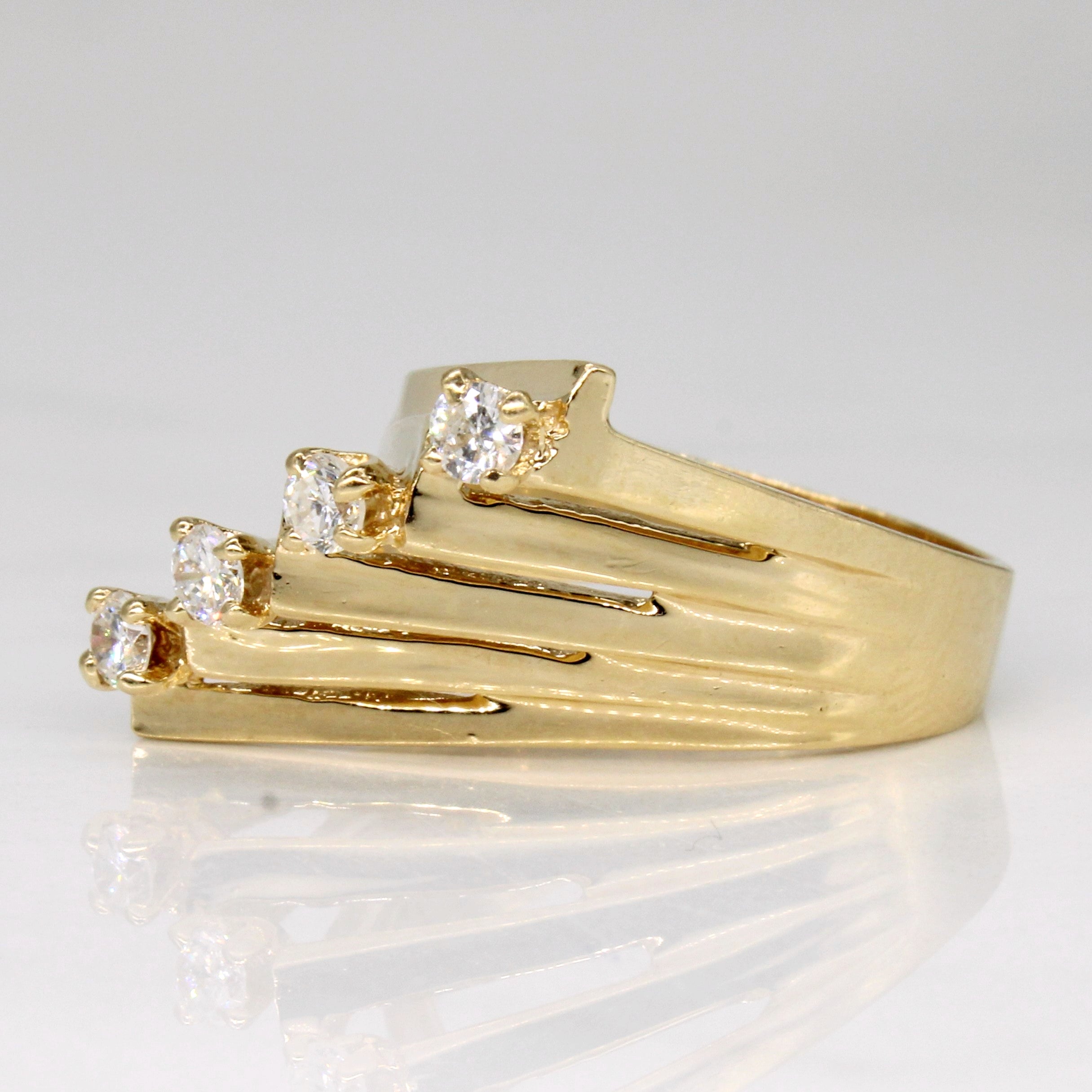 Diamond Cocktail 14k Ring | 0.30ctw | SZ 6.25 |