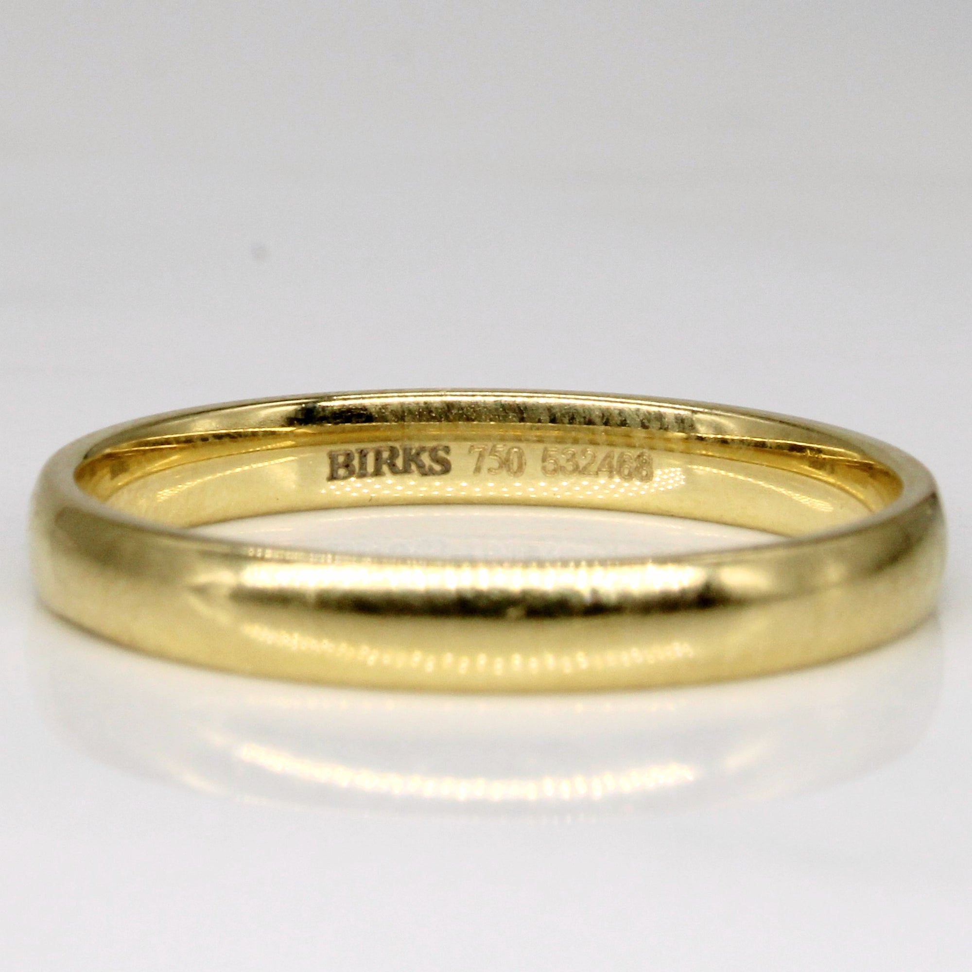 'Birks' 18k Yellow Gold Band | SZ 9.75 |