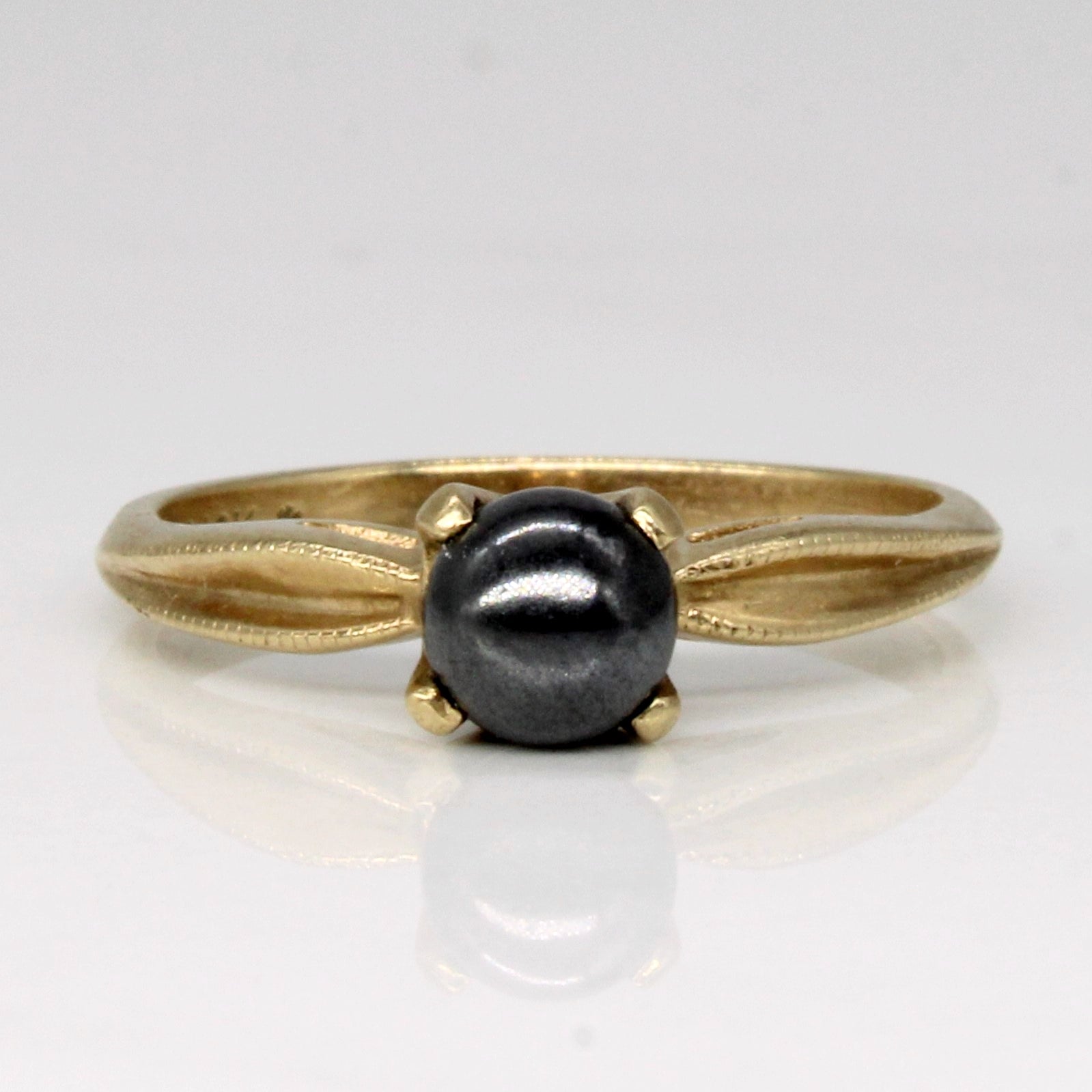 Hematite Ball Ring | 1.55ct | SZ 5.25 |