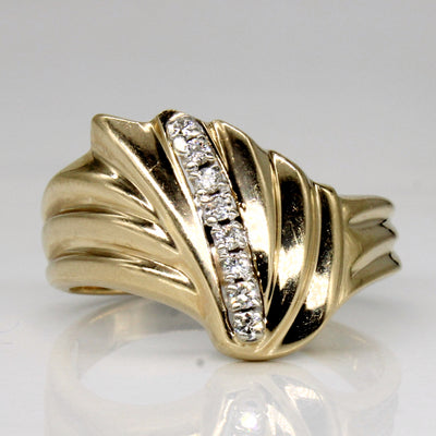 Diamond Shrimp 14k Ring | 0.08ctw | SZ 9.25 |