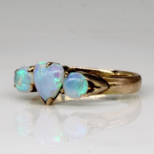 Opal Heart Ring | 0.40ctw | SZ 4.25 |