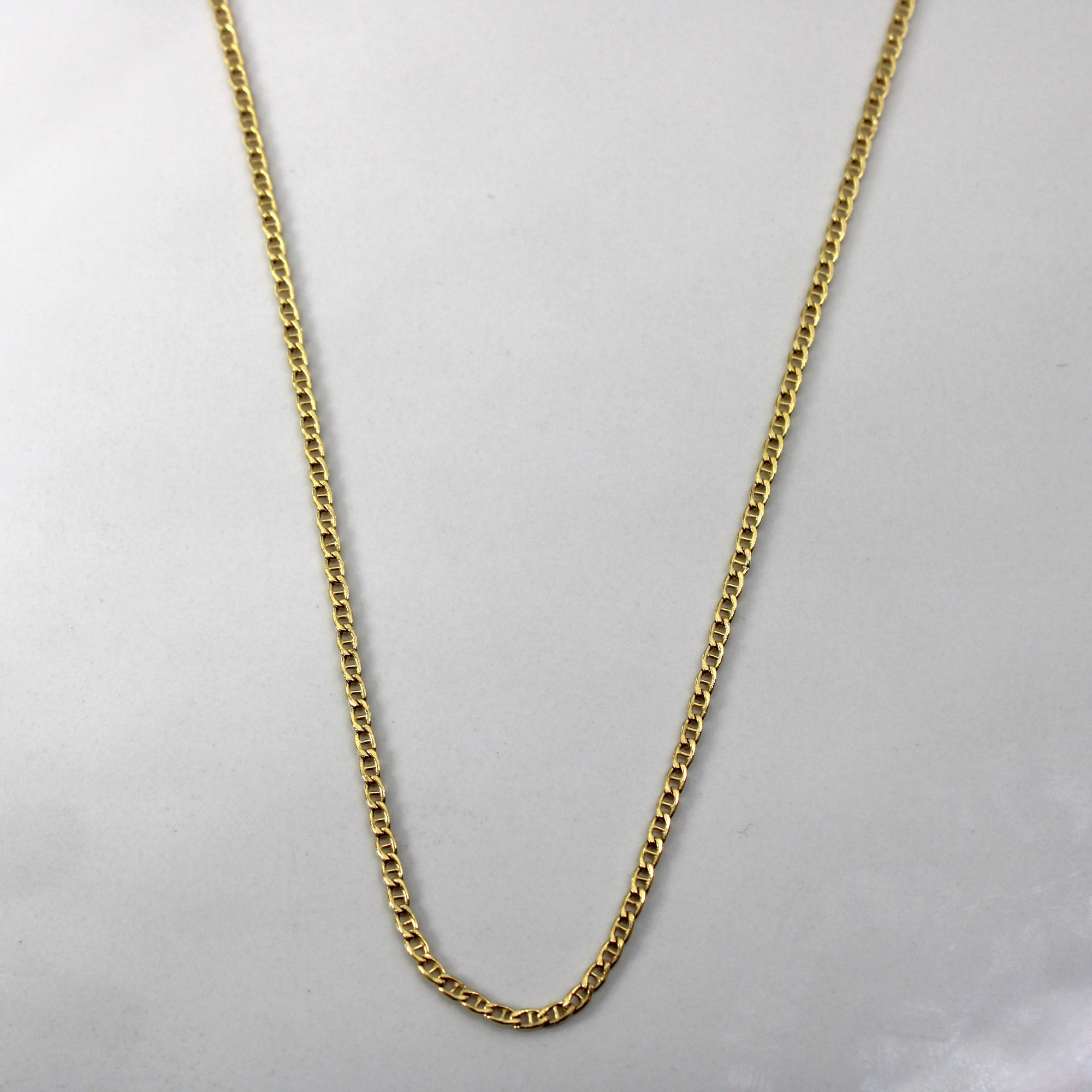 Yellow Gold Anchor Chain | 18
