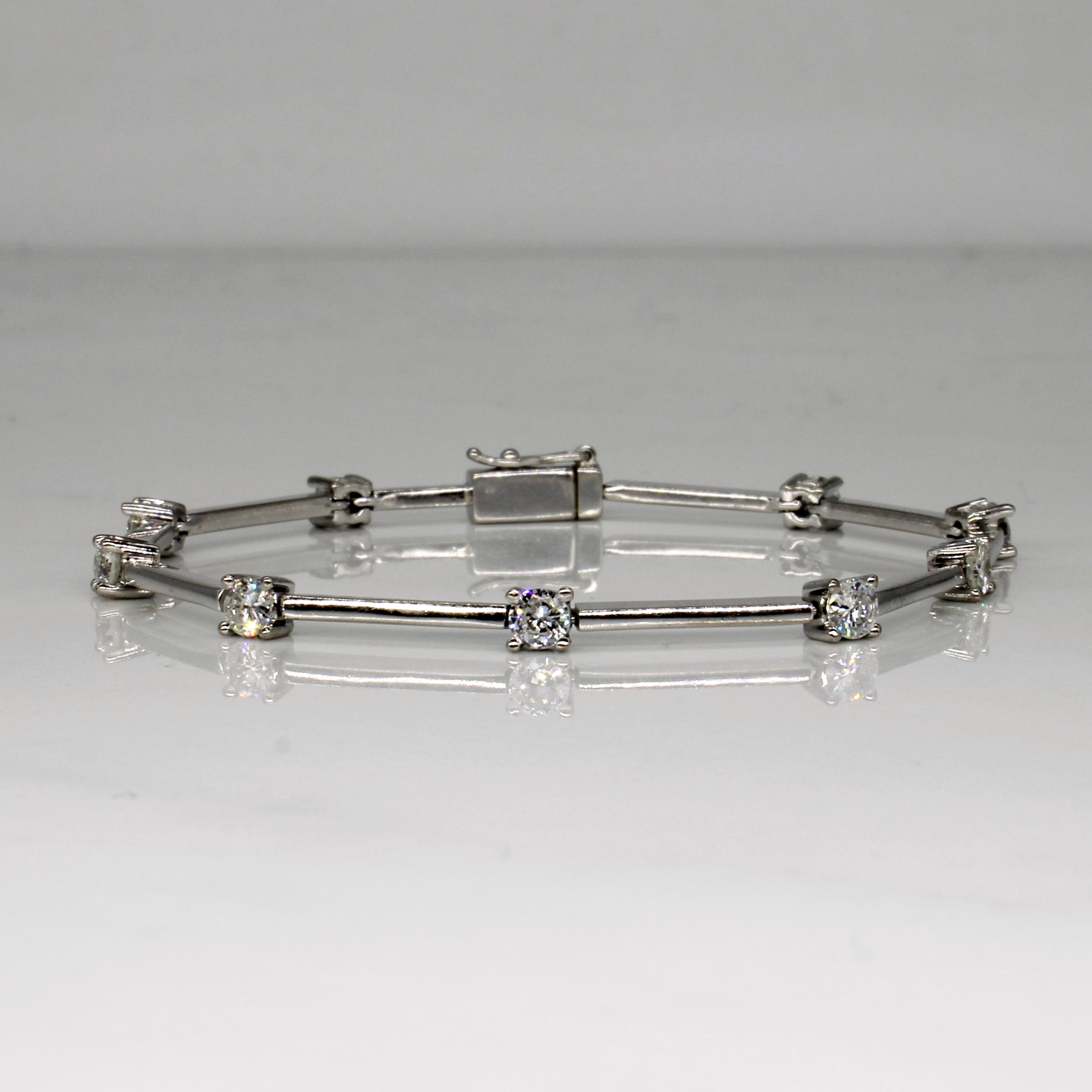 Diamond Link Bracelet | 1.30ctw | 7" |