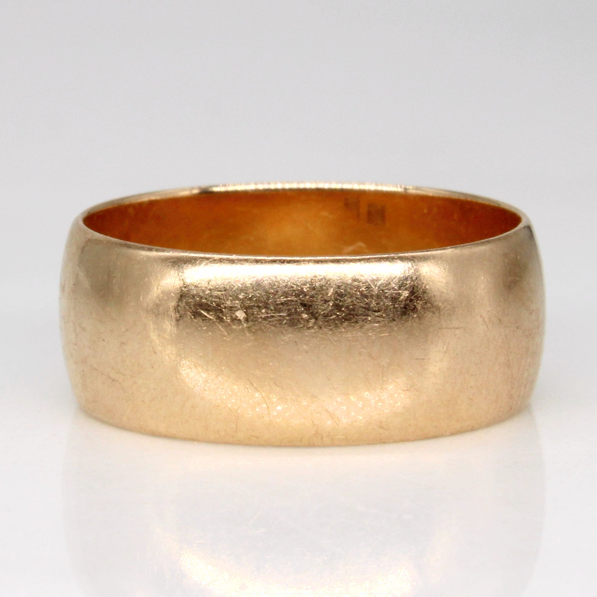 1976 USSR Hallmarked 14k Rose Gold Band | SZ 7 |