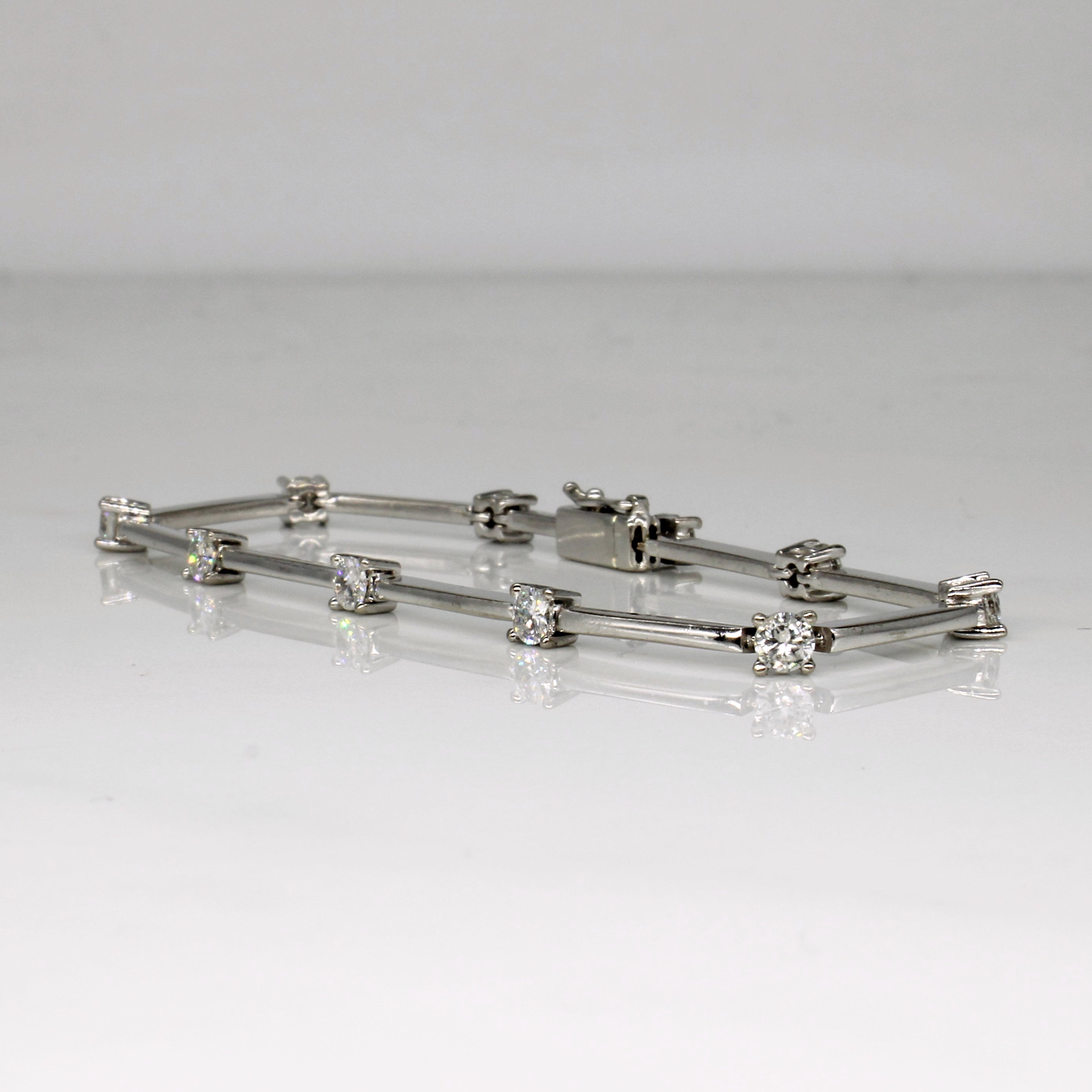 Diamond Link Bracelet | 1.30ctw | 7" |