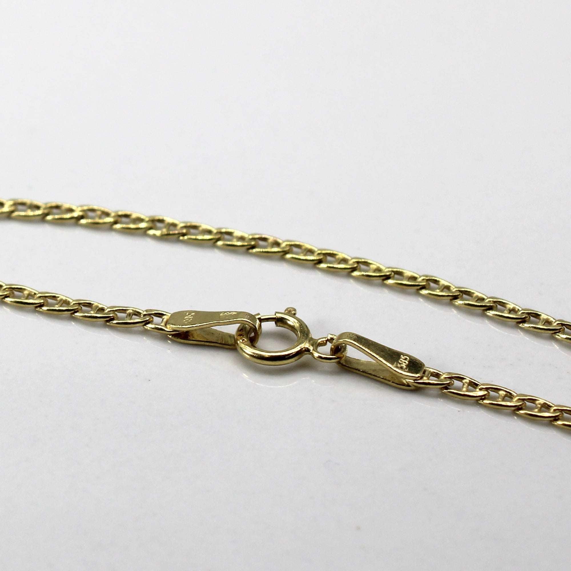 Yellow Gold Anchor Chain | 18