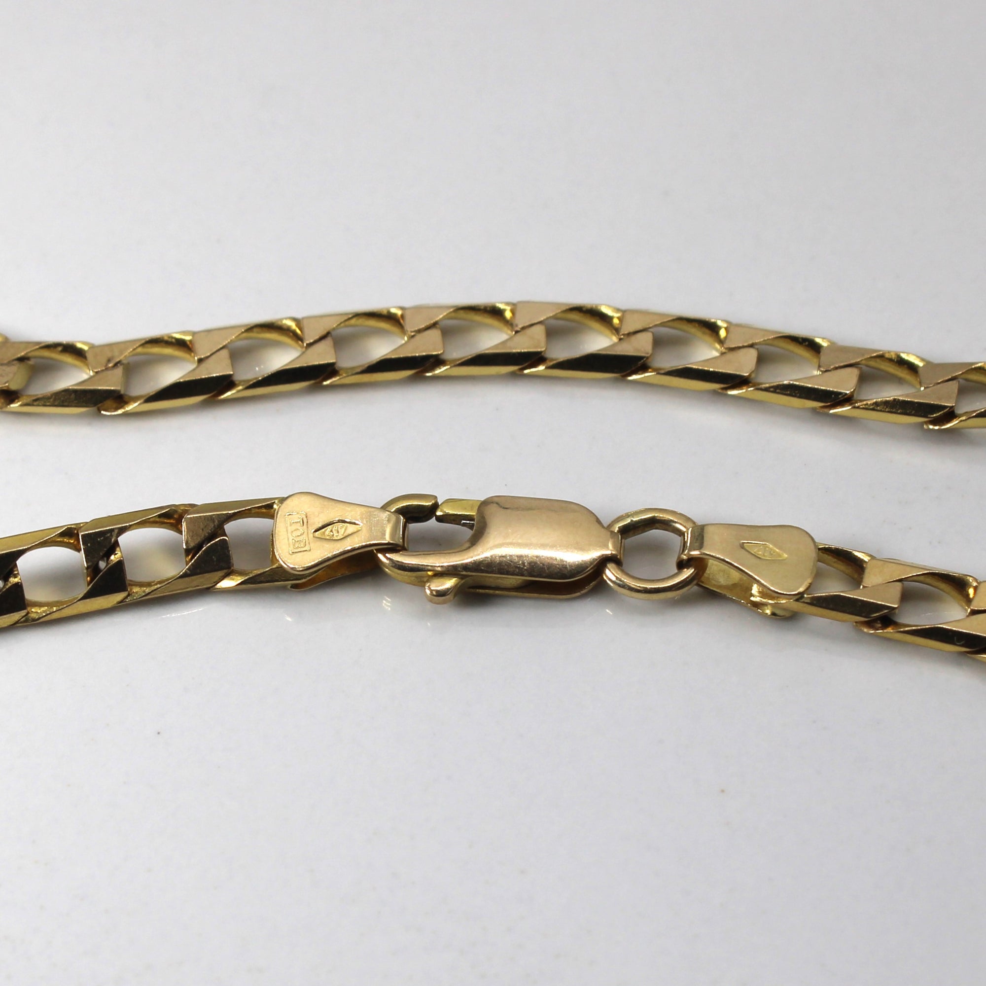Yellow Gold Curb Link Chain | 20