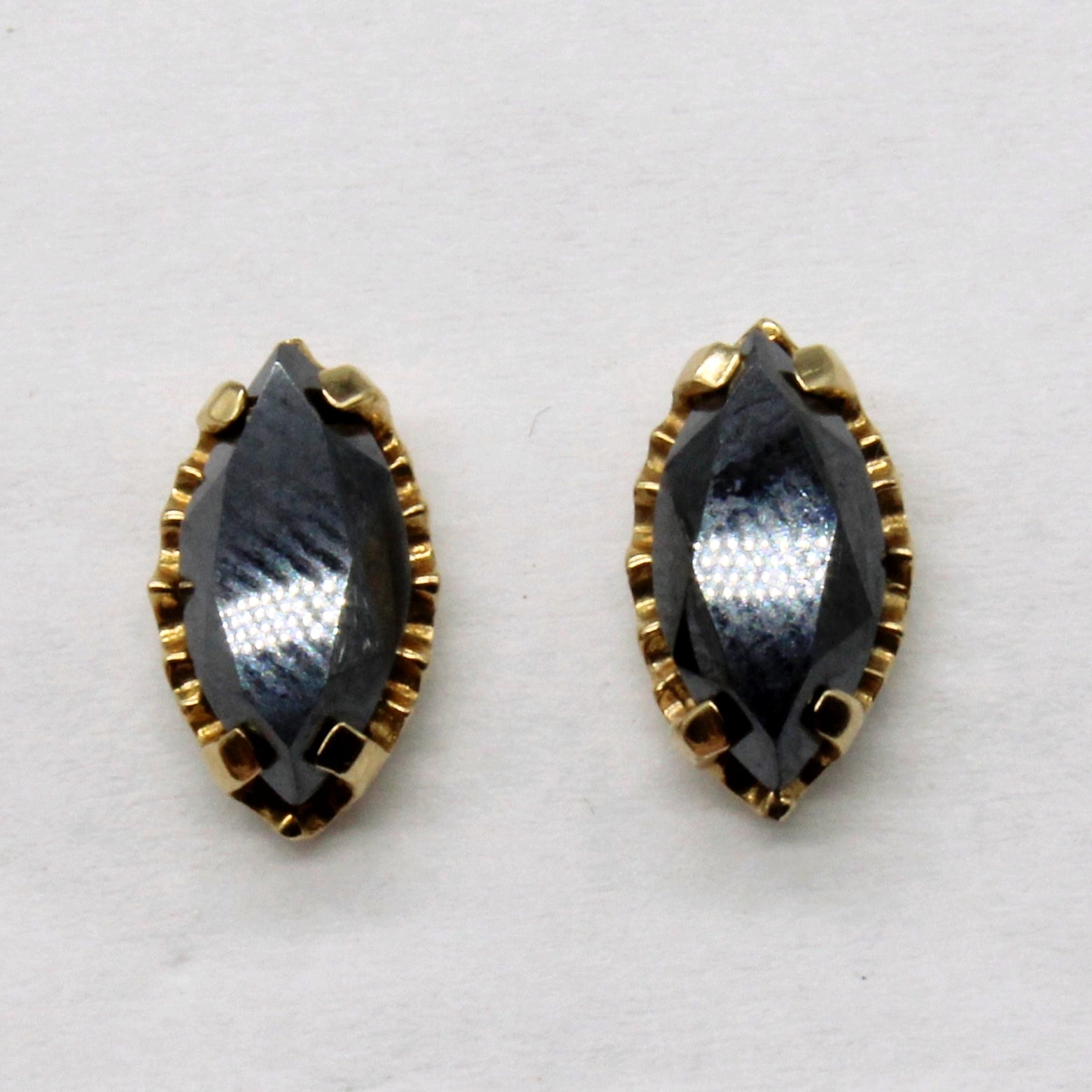 Hematite Stud Earrings | 2.80ctw |