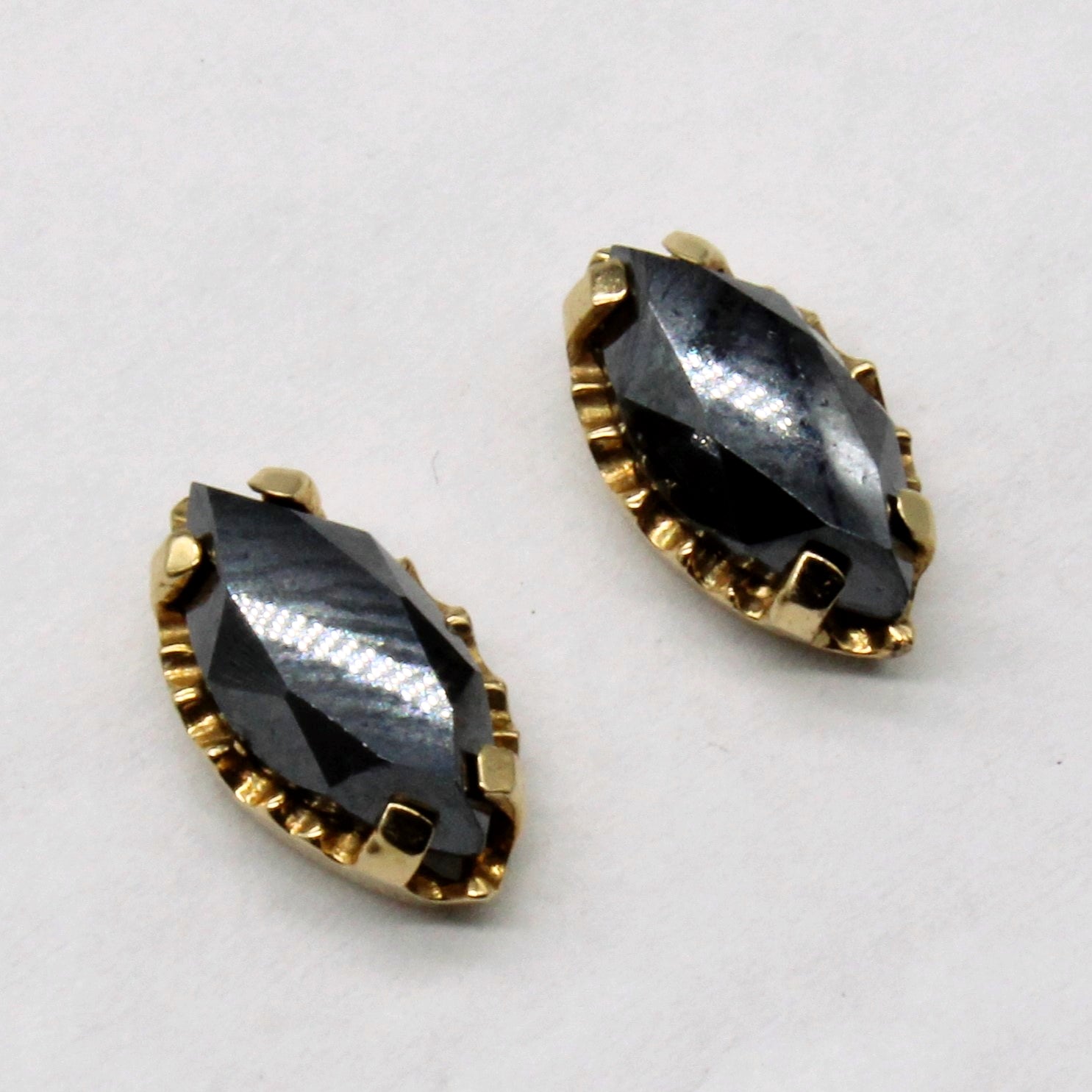 Hematite Stud Earrings | 2.80ctw |