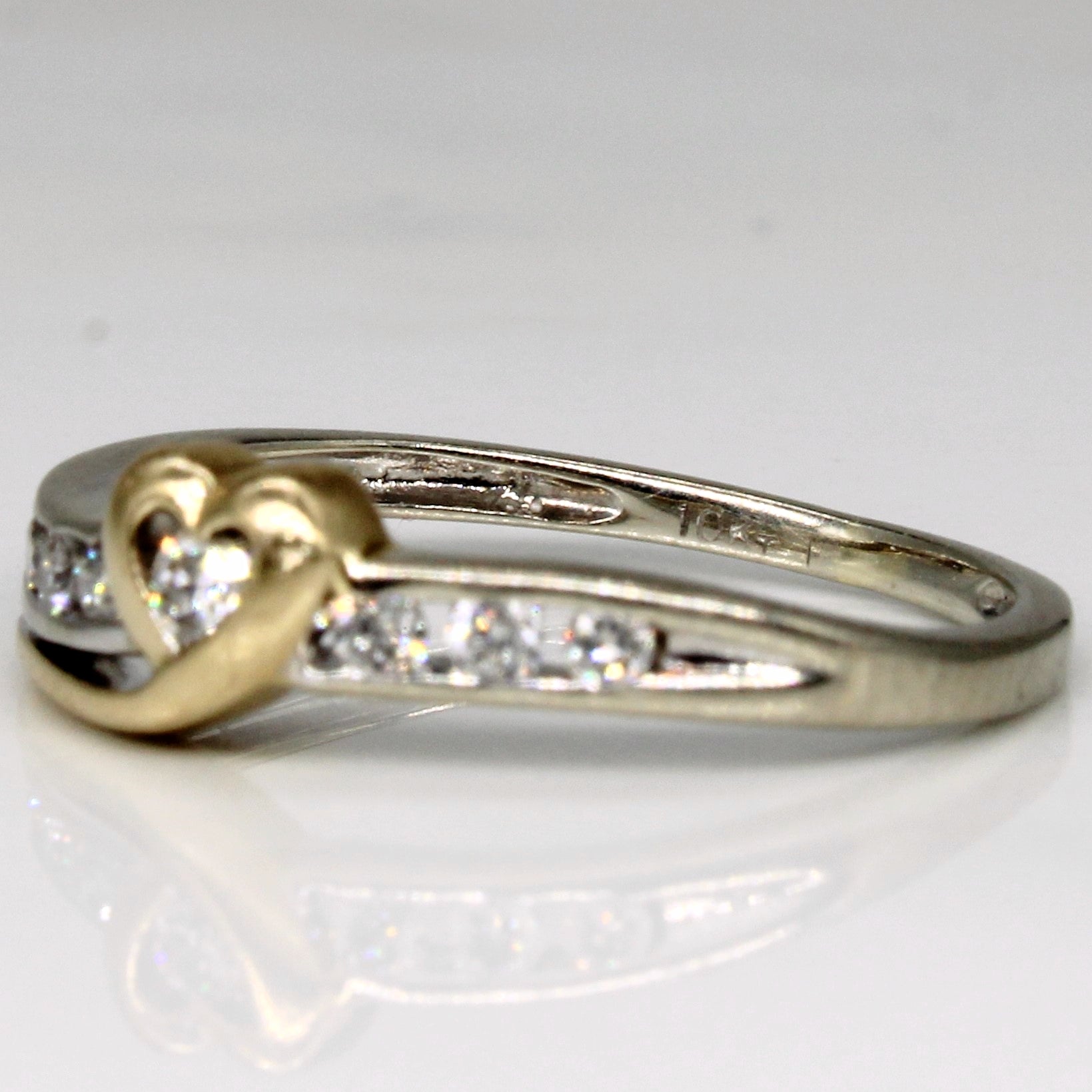 Diamond Heart Ring | 0.09ctw | SZ 5 |