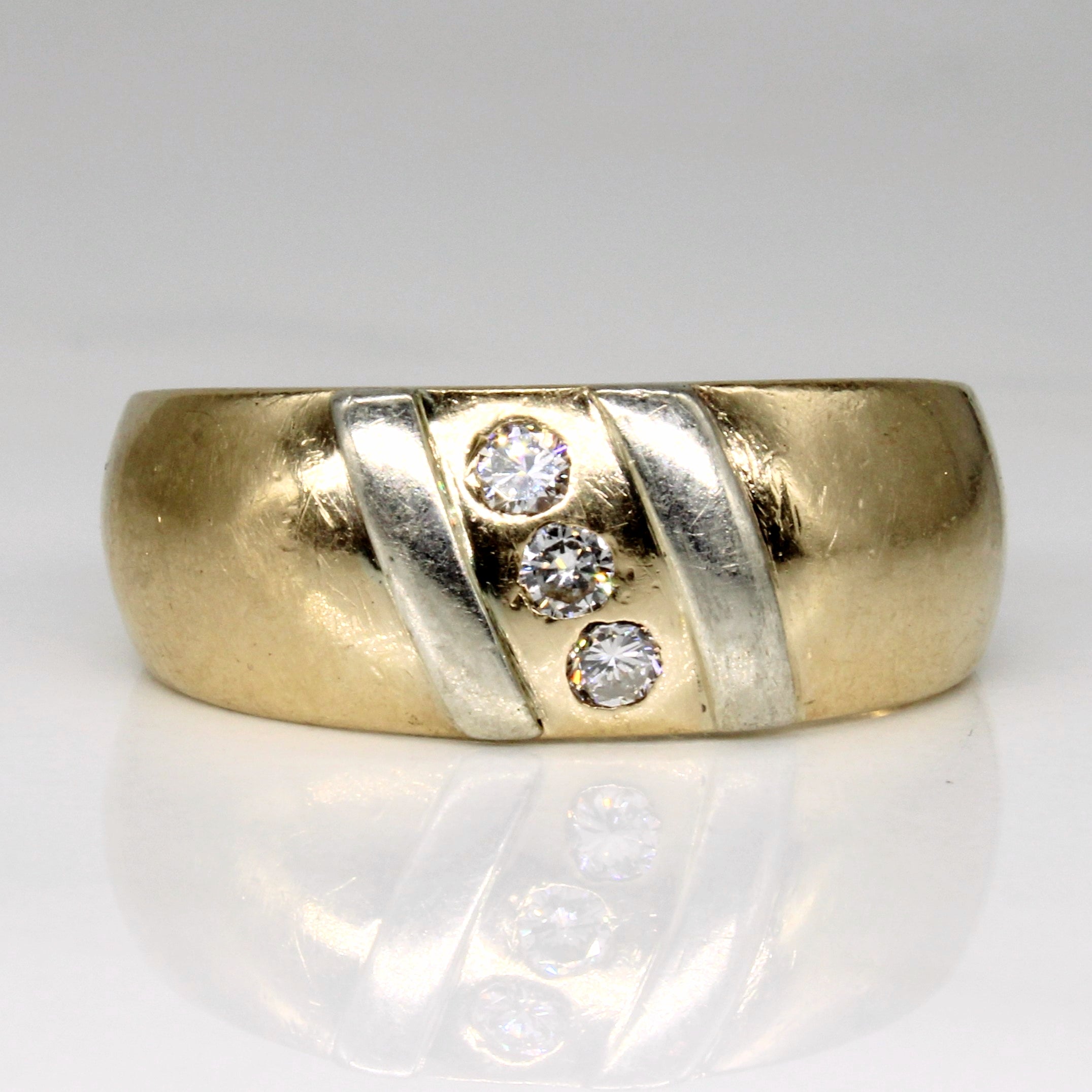 Diamond Waterfall Ring | 0.18ctw | SZ 9.5 |