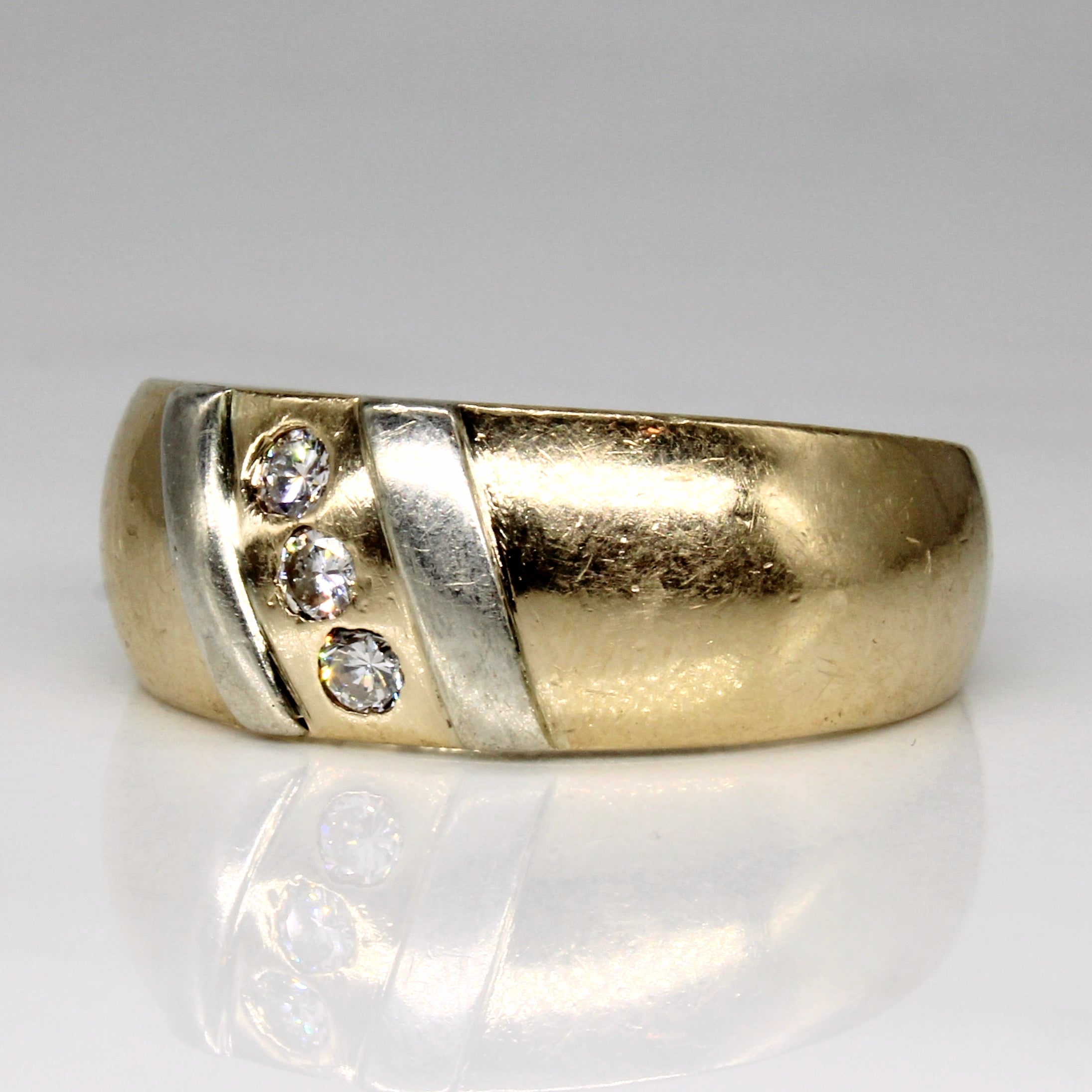Diamond Waterfall Ring | 0.18ctw | SZ 9.5 |