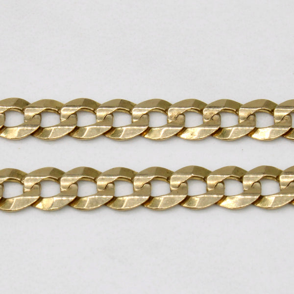 14k Yellow Gold Curb Link Bracelet | 7.75