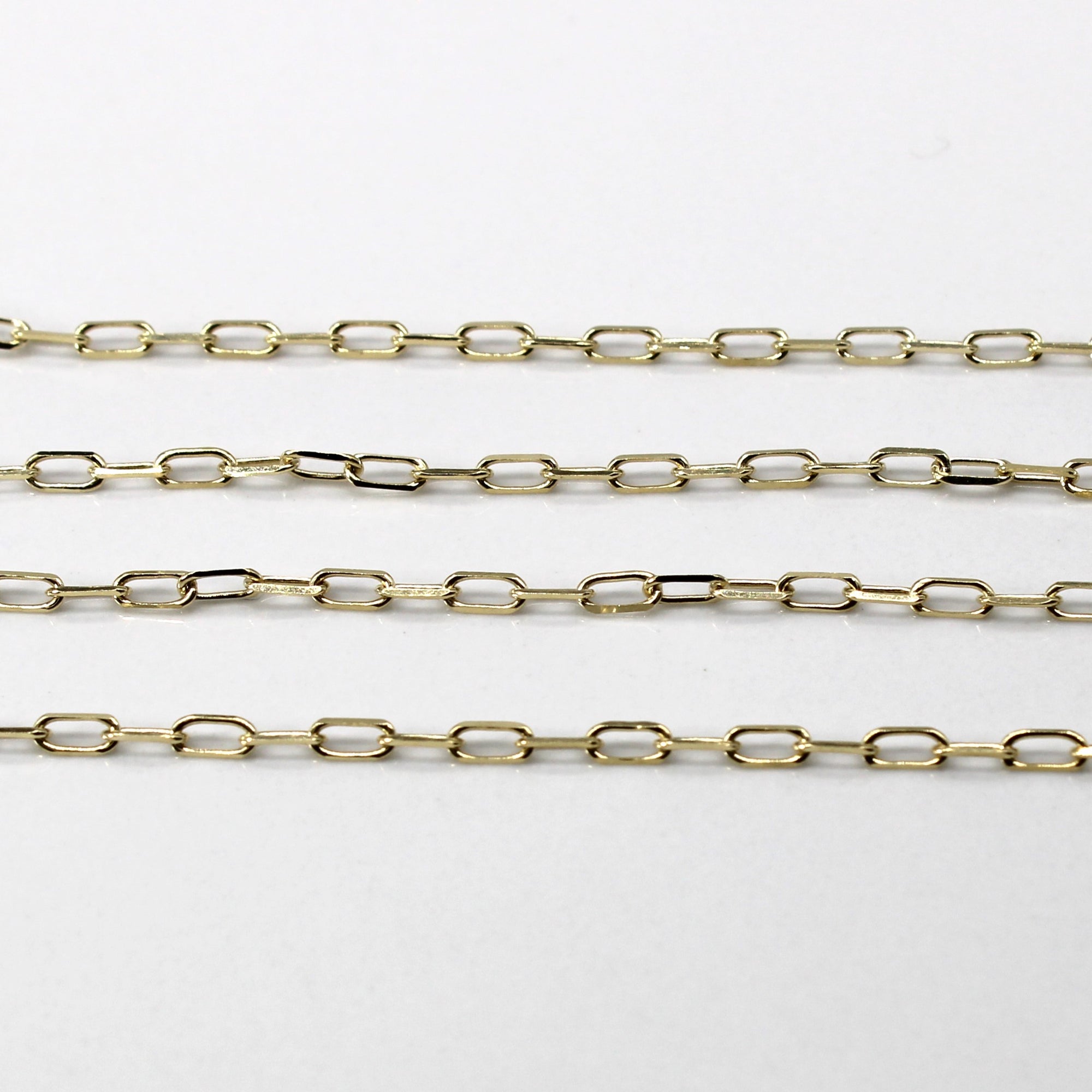 Yellow Gold Rolo Link Chain | 18