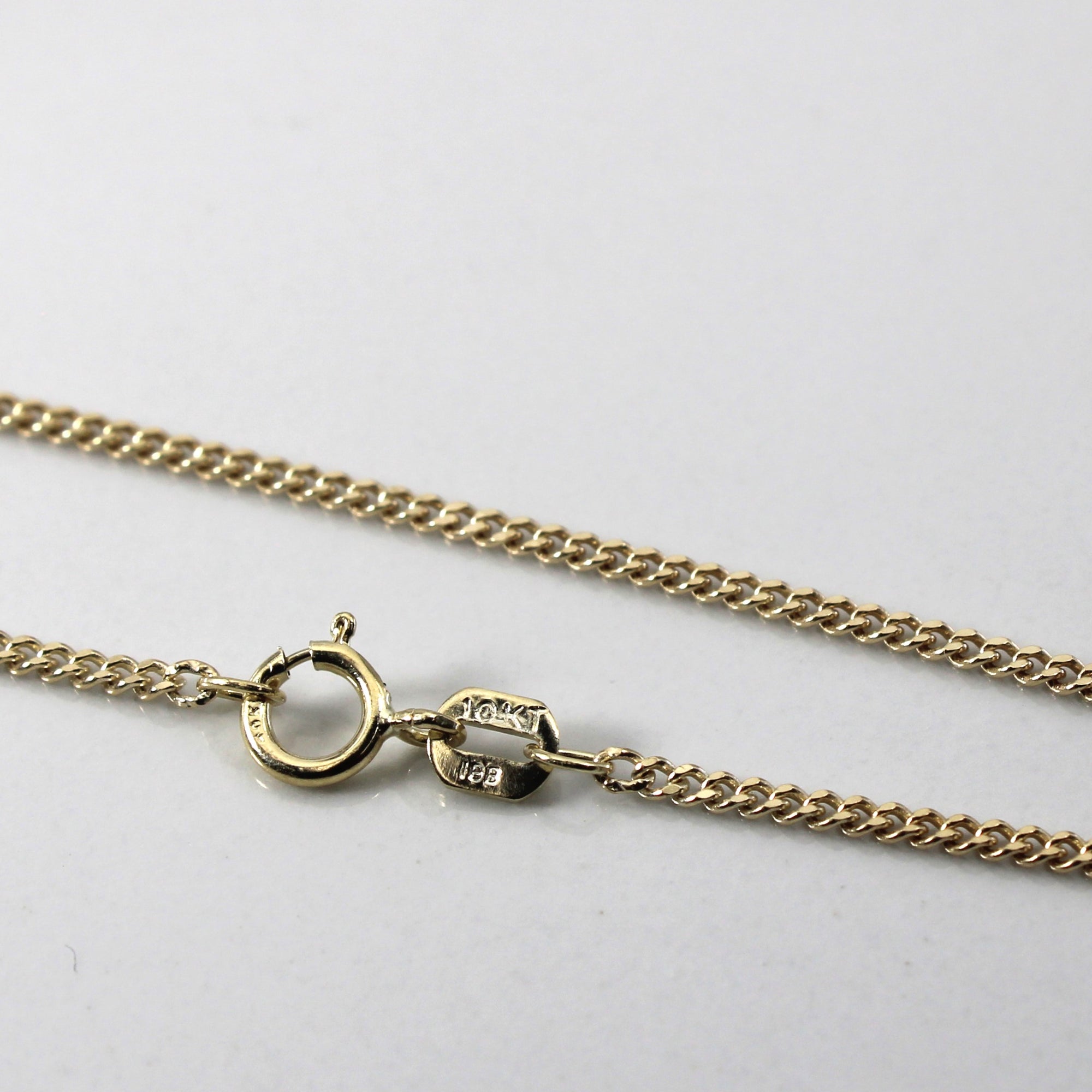 10k Yellow Gold Cable Chain | 18