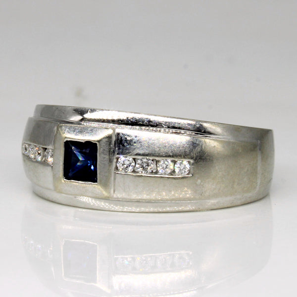 Sapphire & Diamond Ring | 0.50ct, 0.08ctw | SZ 9.75 |