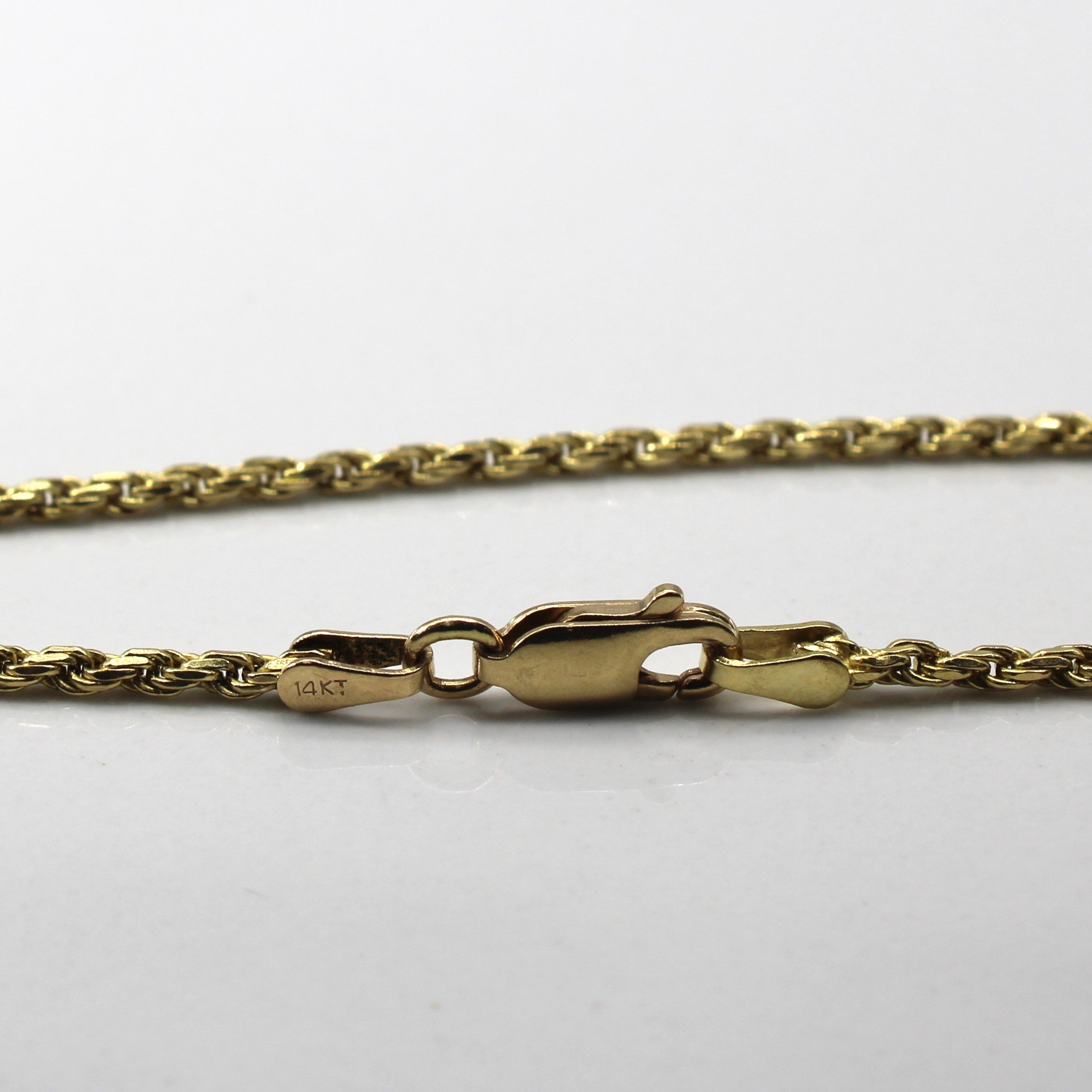 14k Yellow Gold Rope Chain | 21"|