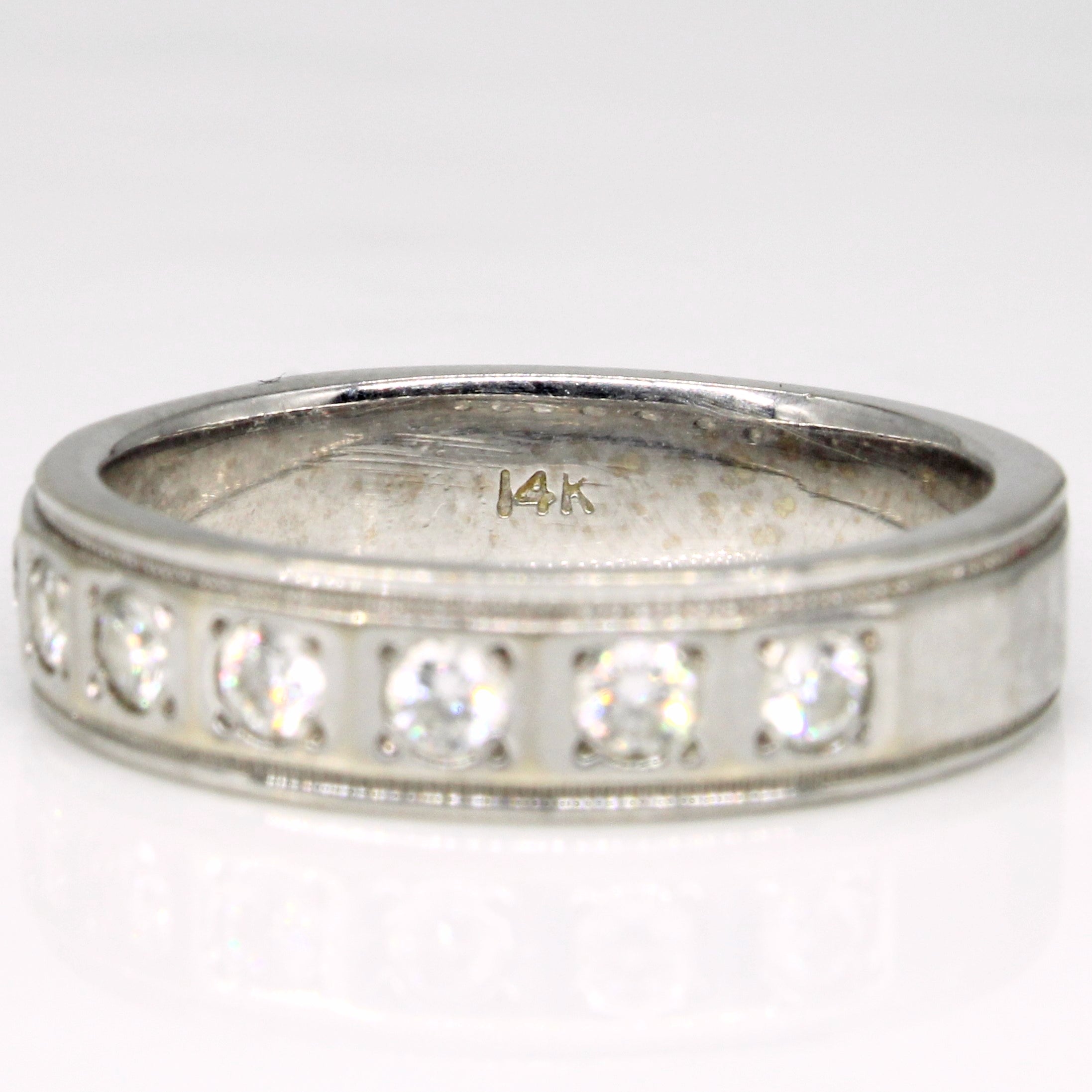 Flush Set Diamond Ring | 0.35ctw | SZ 8 |