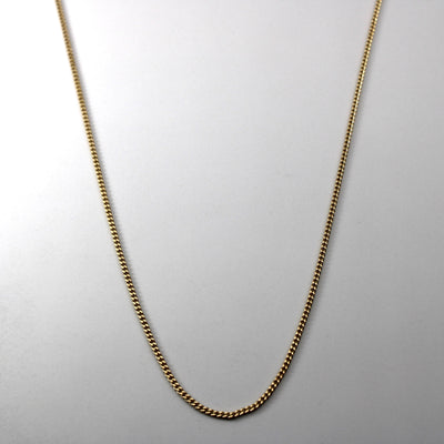 10k Yellow Gold Cable Link Chain | 26