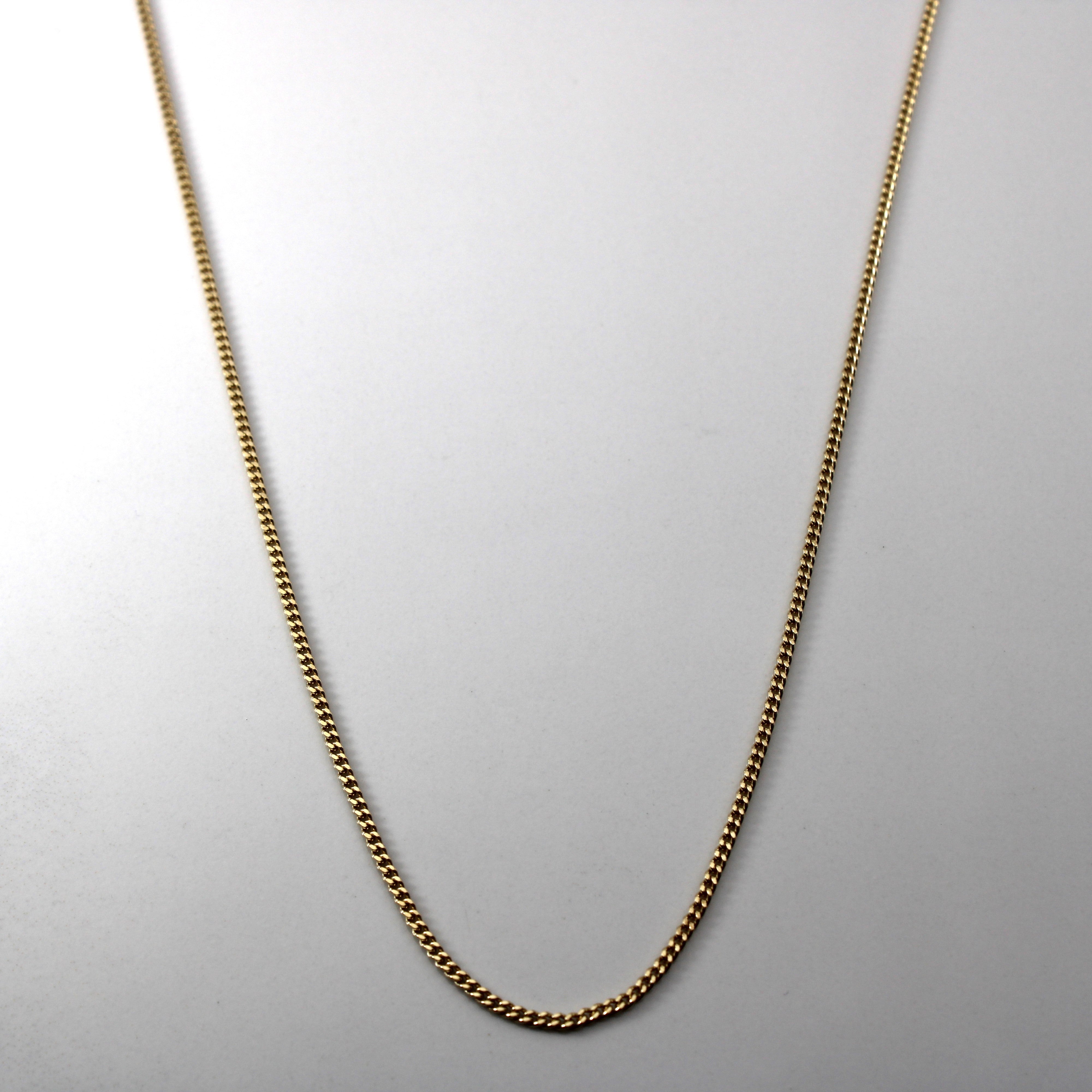 10k Yellow Gold Cable Link Chain | 26"|