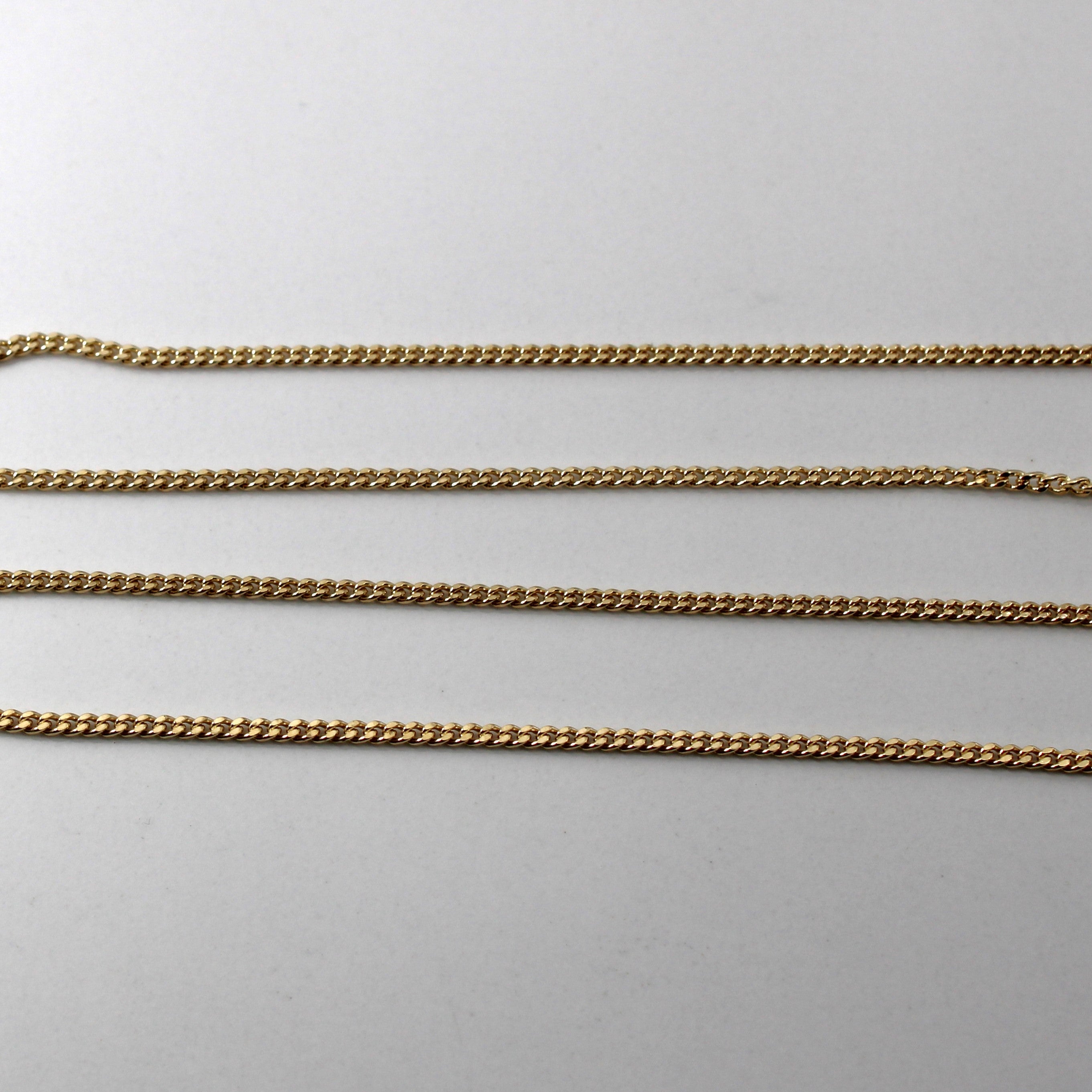 10k Yellow Gold Cable Link Chain | 26"|