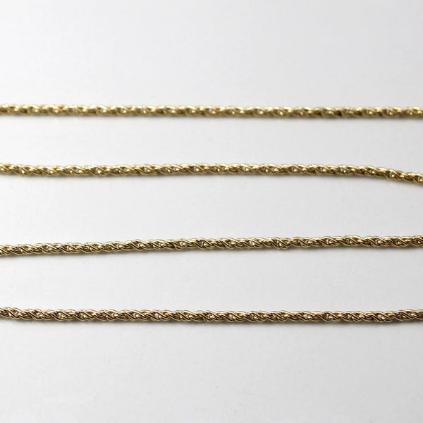 Yellow Gold Rope Chain | 15