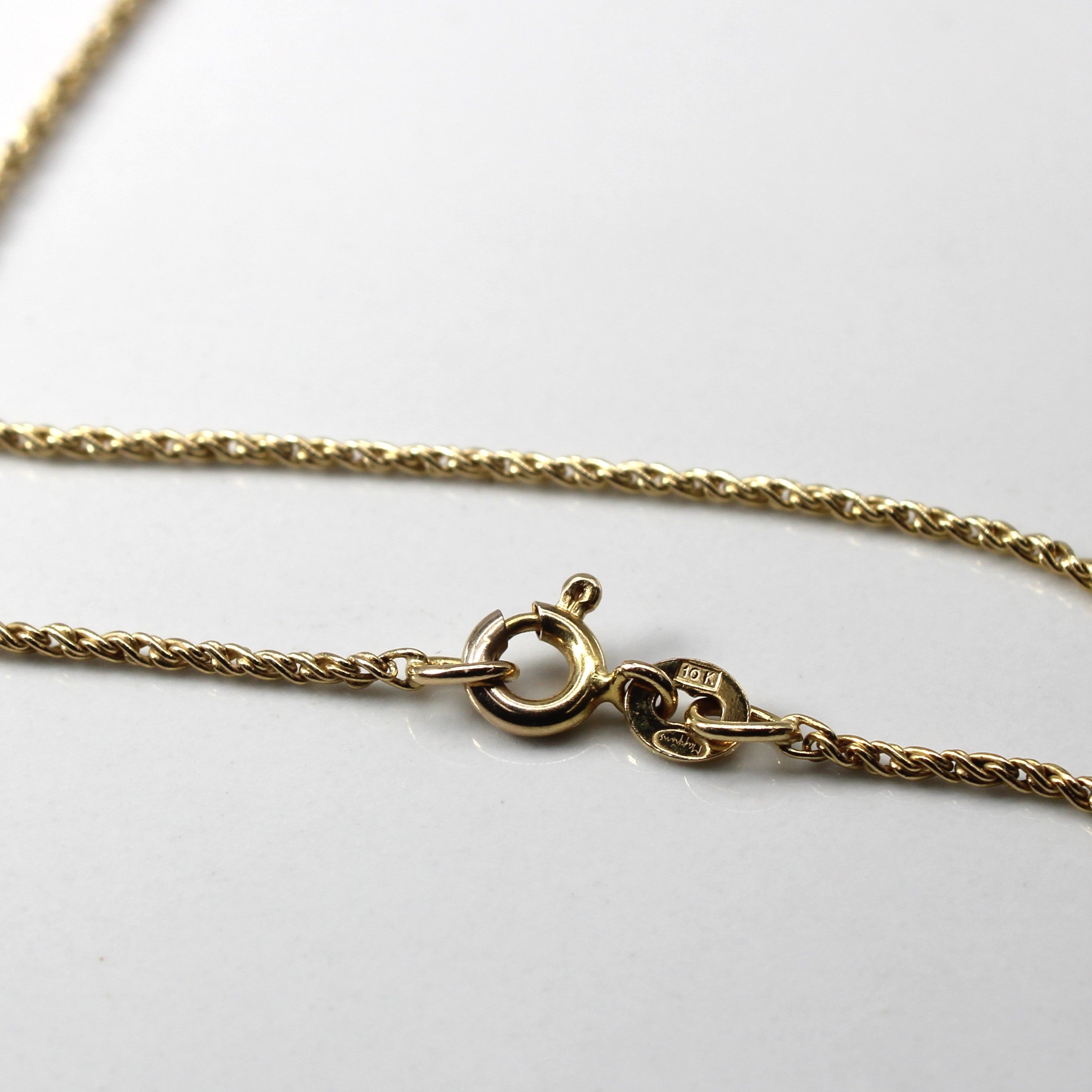 Yellow Gold Rope Chain | 15"|