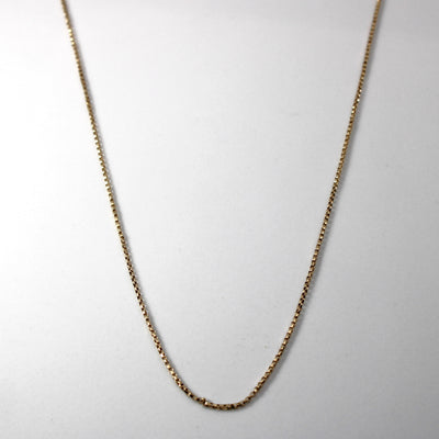 Yellow Gold Box Chain | 24