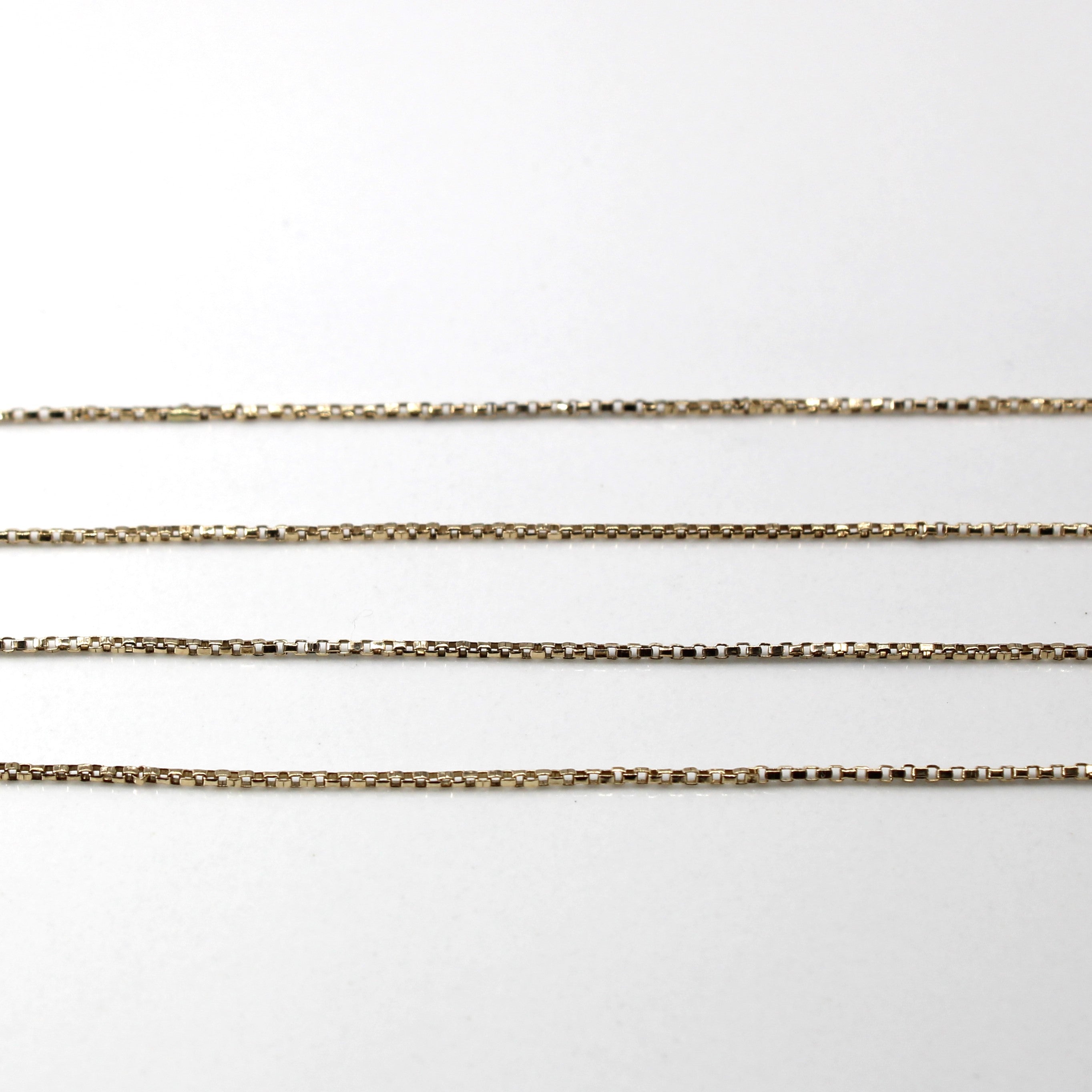 Yellow Gold Box Chain | 24"|