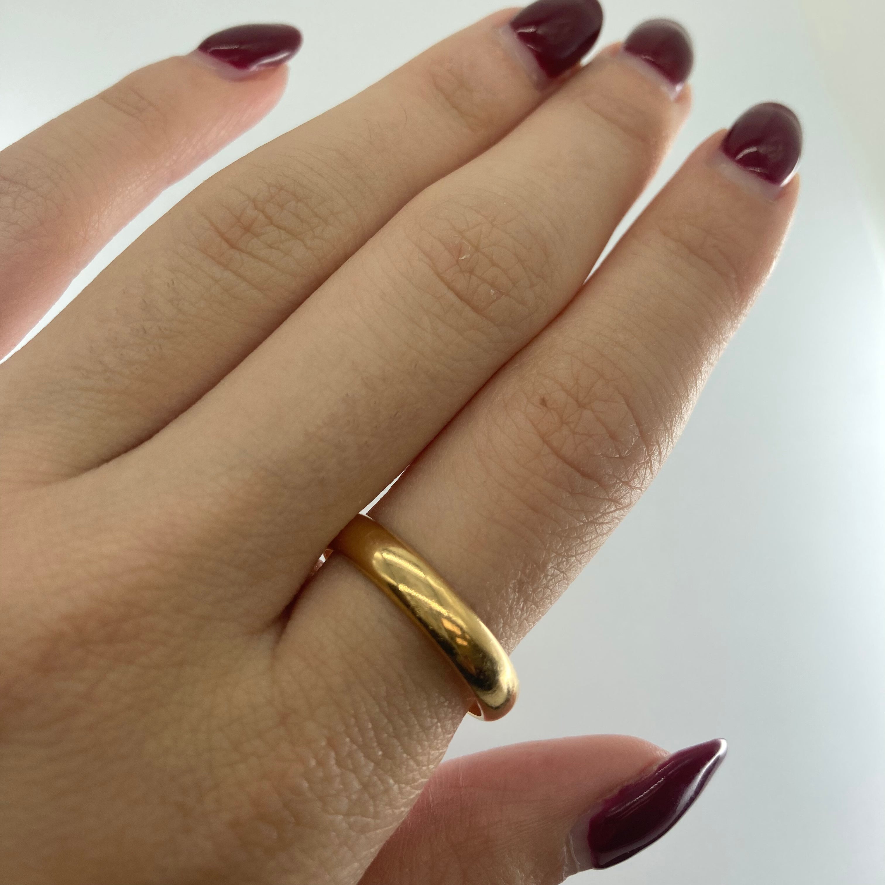1960s 18k Yellow Gold Band | SZ 9 |