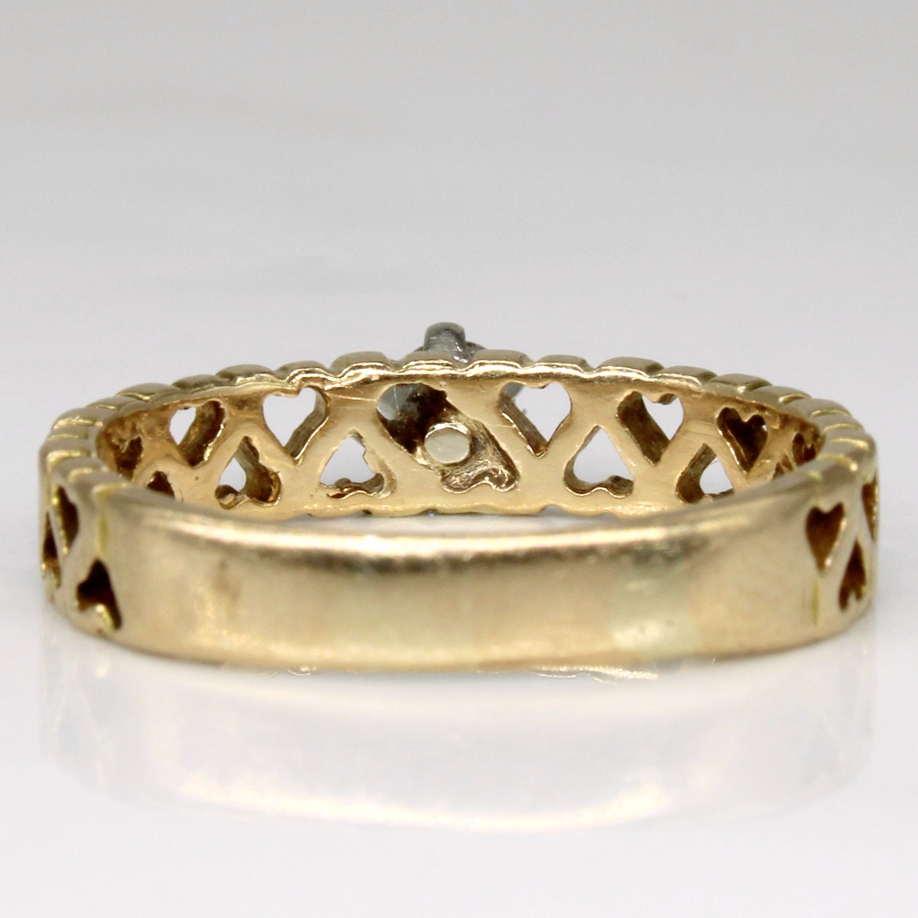 Diamond Heart Lattice Ring | 0.14ct | SZ 7 |