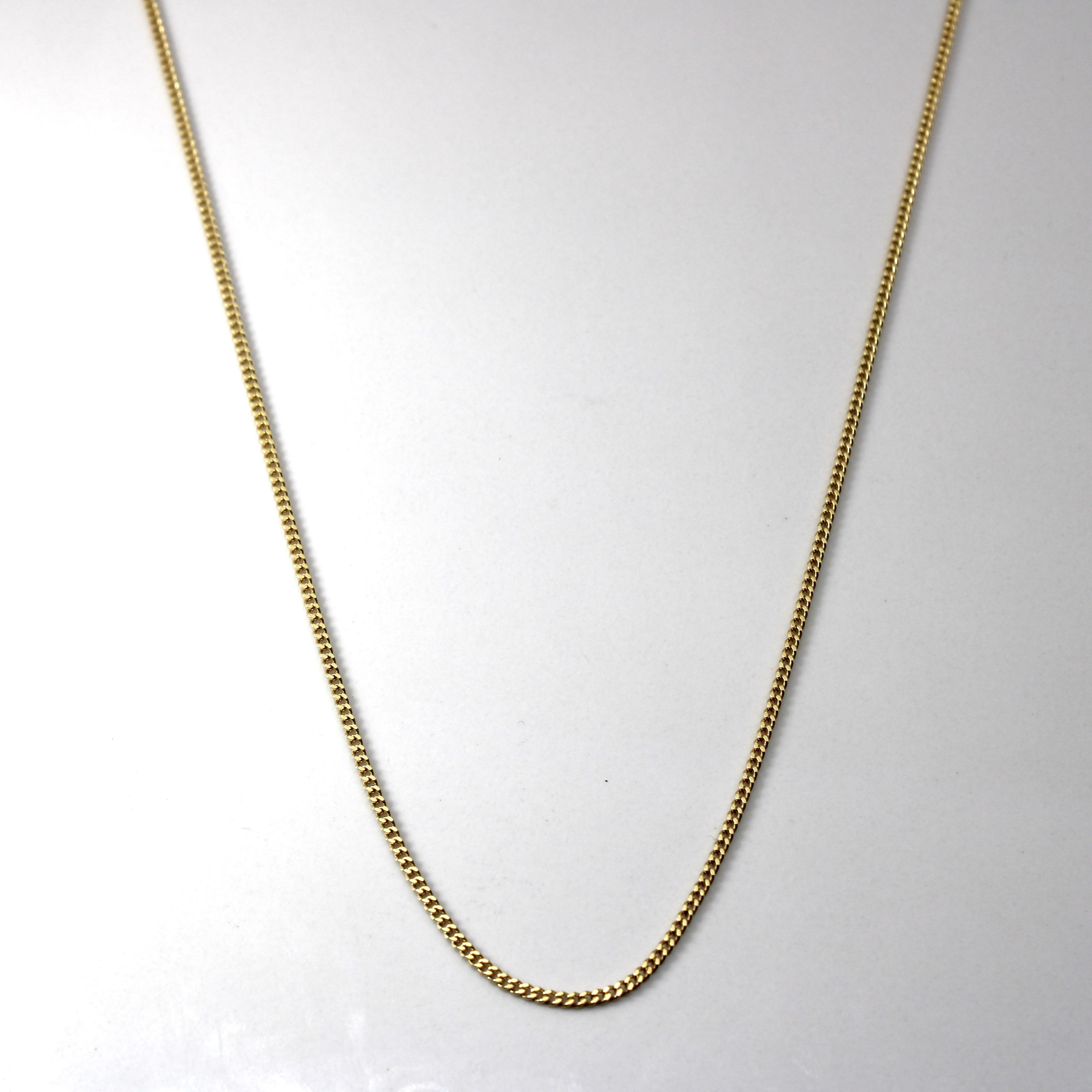 Yellow Gold Cable Link Chain | 20"|