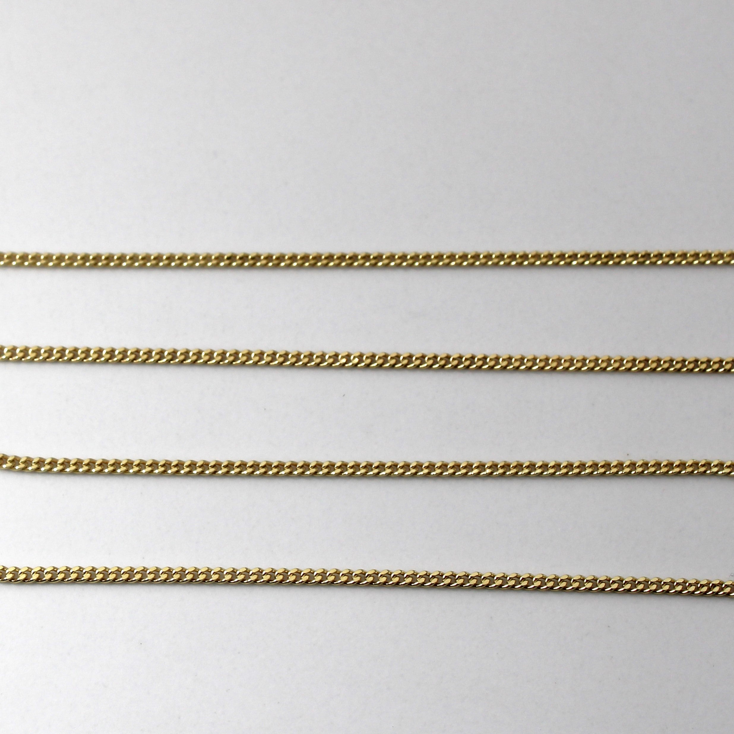 Yellow Gold Cable Link Chain | 20"|