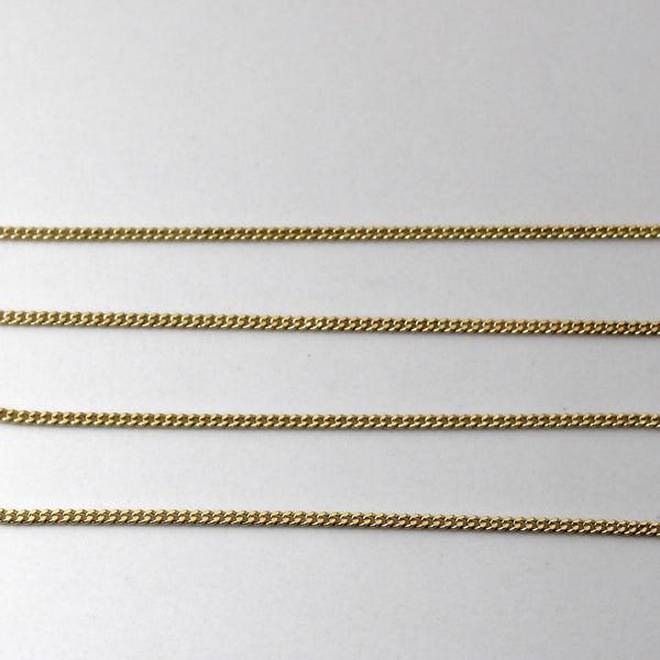 Yellow Gold Cable Link Chain | 20