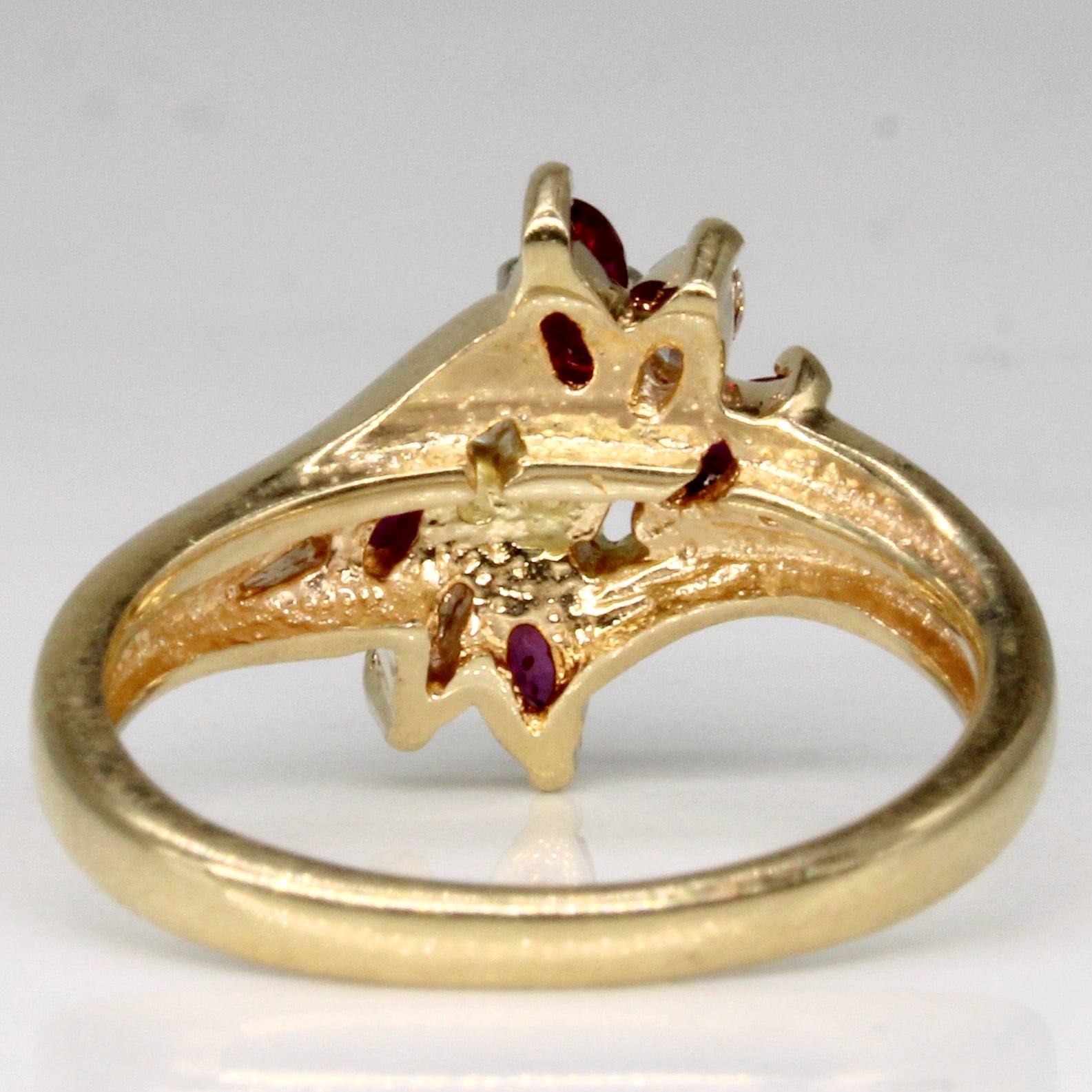 Ruby & Diamond Waterfall Ring | 0.20ctw, 0.31ctw | SZ 4 |