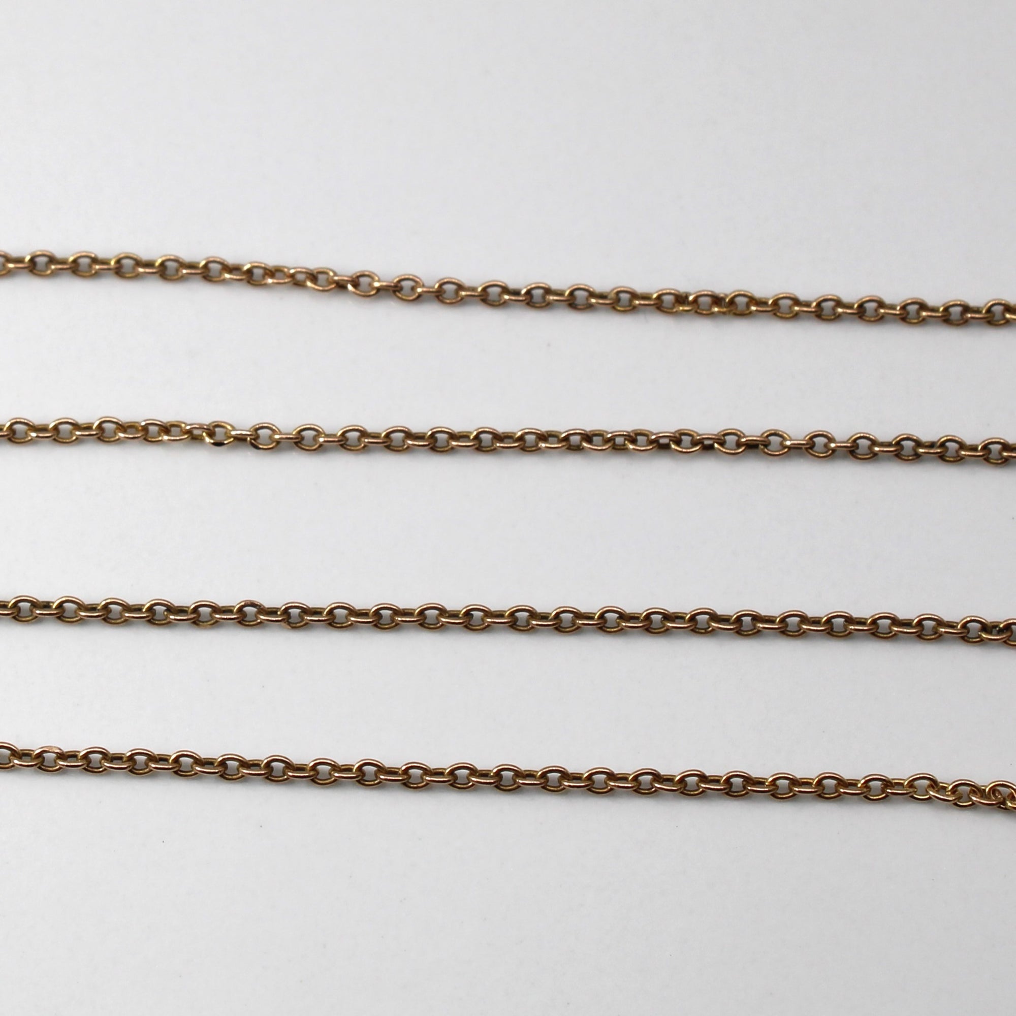 9k Yellow Gold Rolo Link Chain | 16
