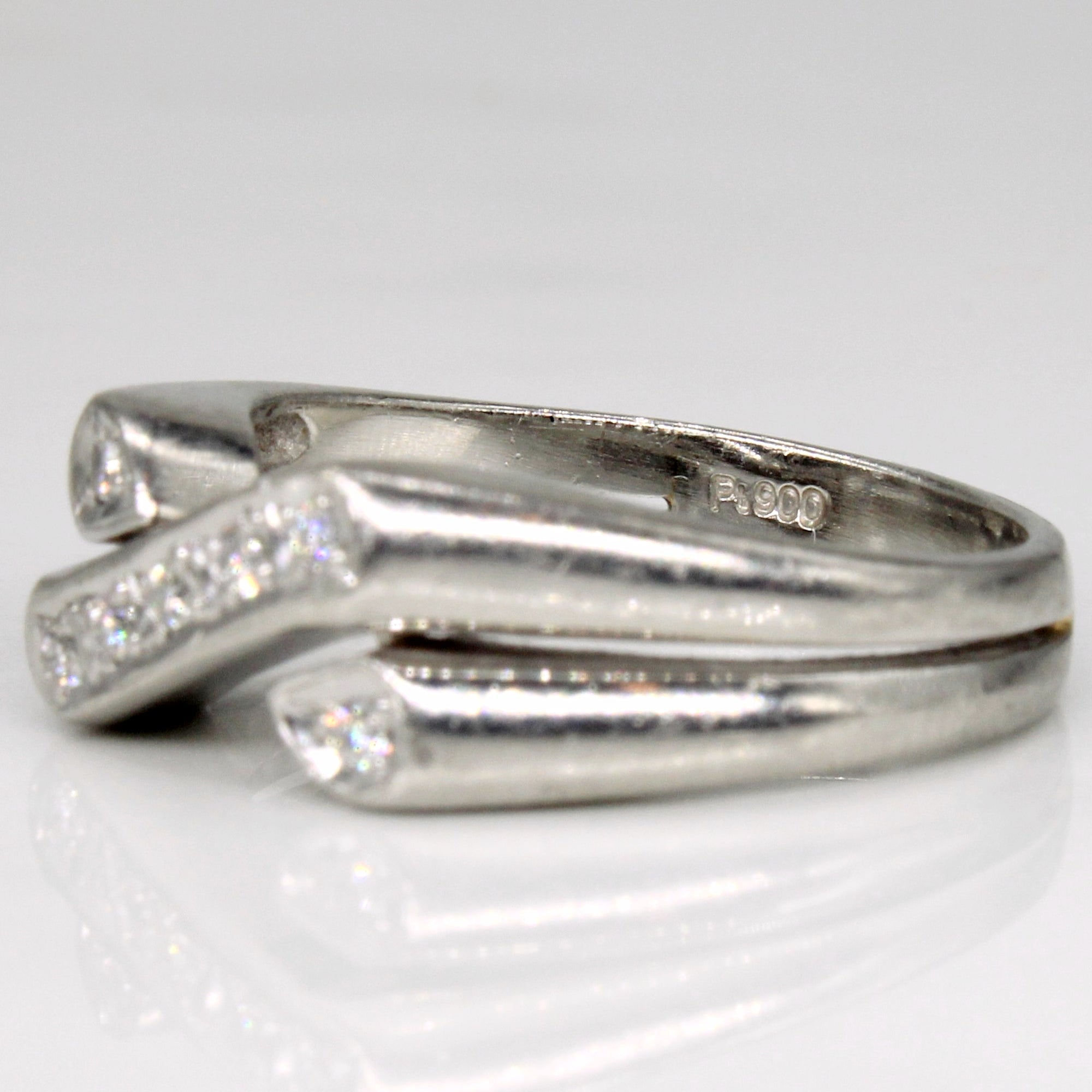 Platinum Pave Set Diamond Ring | 0.07ctw | SZ 5.75 |