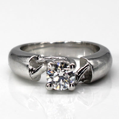 Solitaire Diamond White Gold Ring | 0.44ct | SZ 3.25 |