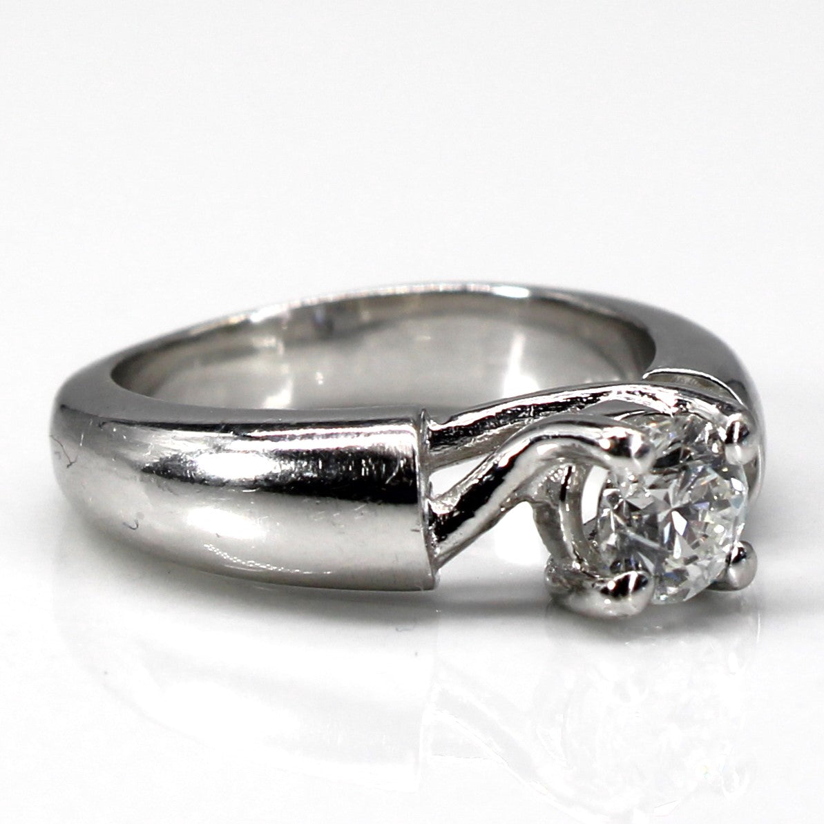 Solitaire Diamond White Gold Ring | 0.44ct | SZ 3.25 |