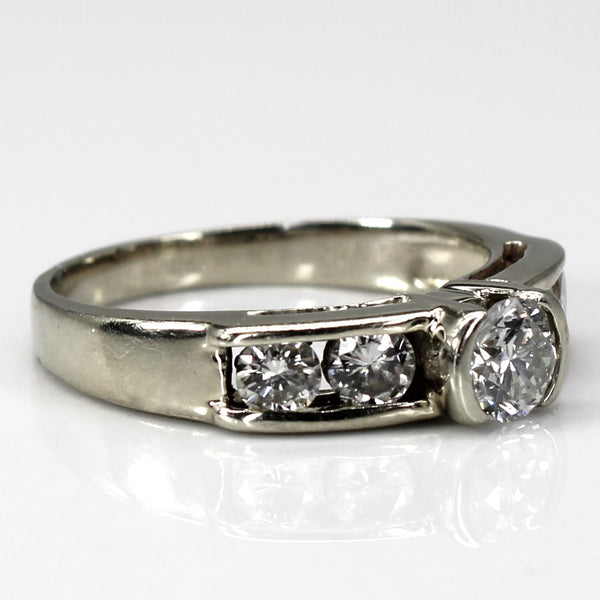 Semi Bezel Diamond Ring | 0.66ctw | SZ 5 |