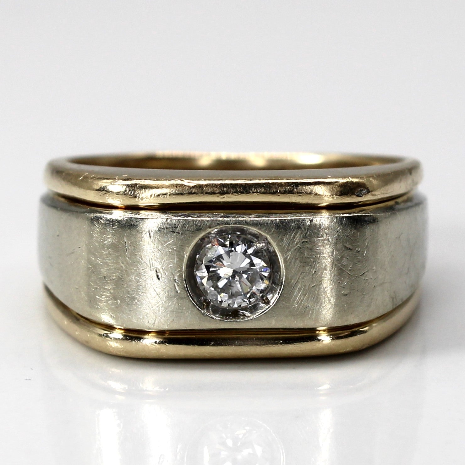 Flush Set Solitaire Diamond Ring | 0.20ct | SZ 8.5 |